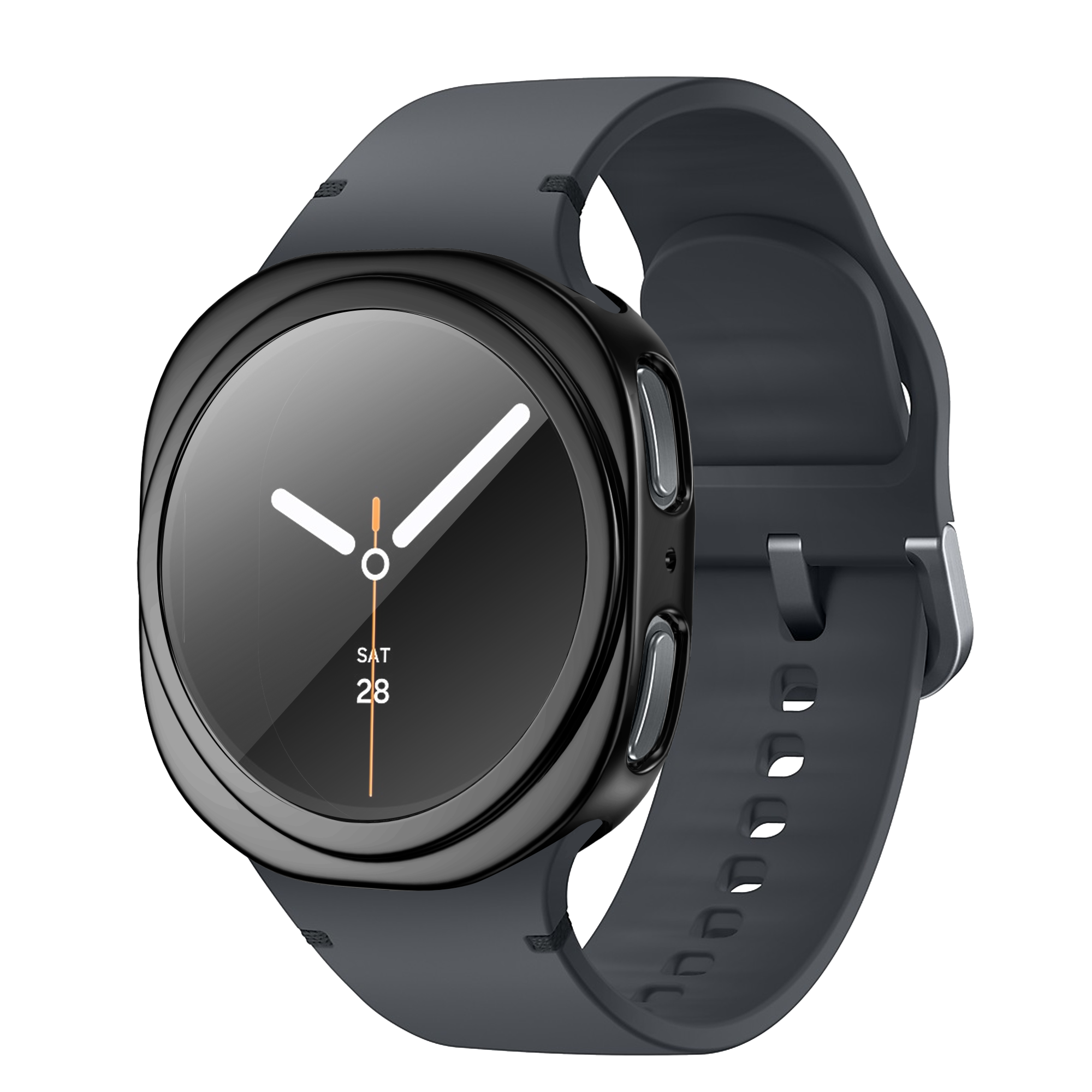 Bandz Samsung Galaxy Watch 8 - 44mm TPU Hülle (Schwarz)