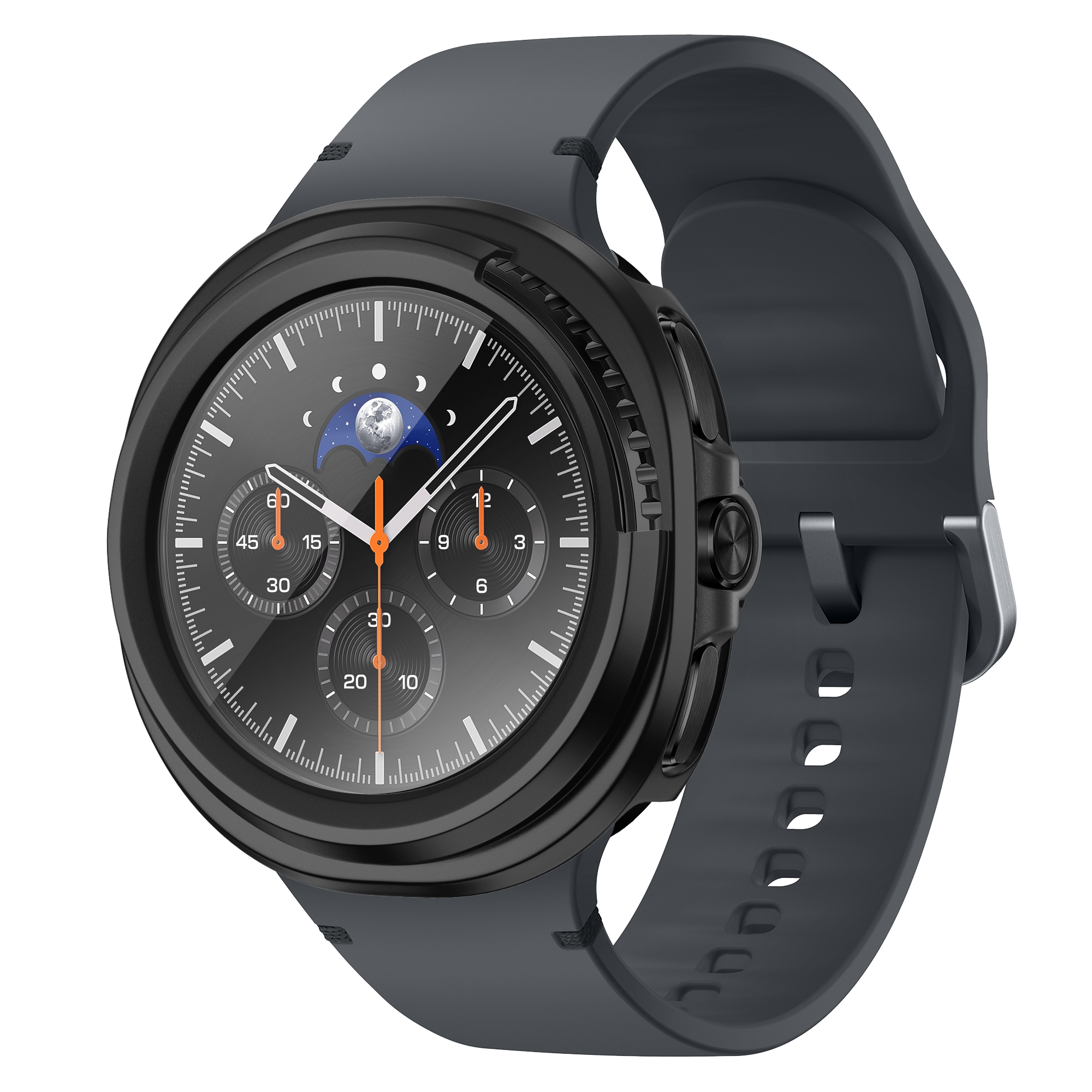 Bandz Samsung Galaxy Watch 8 Classic PC Hülle mit Glas (Schwarz)
