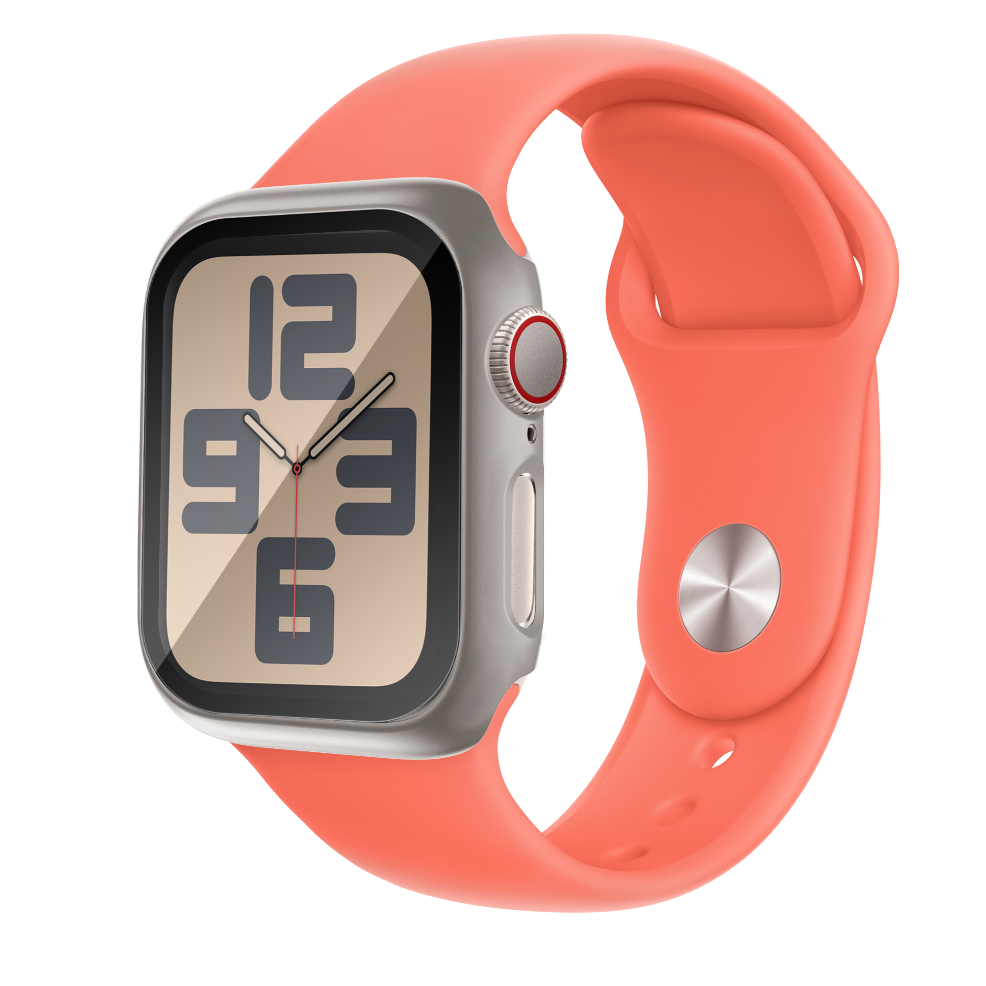 Bandz Apple Watch 11 - 46mm PC Cover with Glass (Titanium)