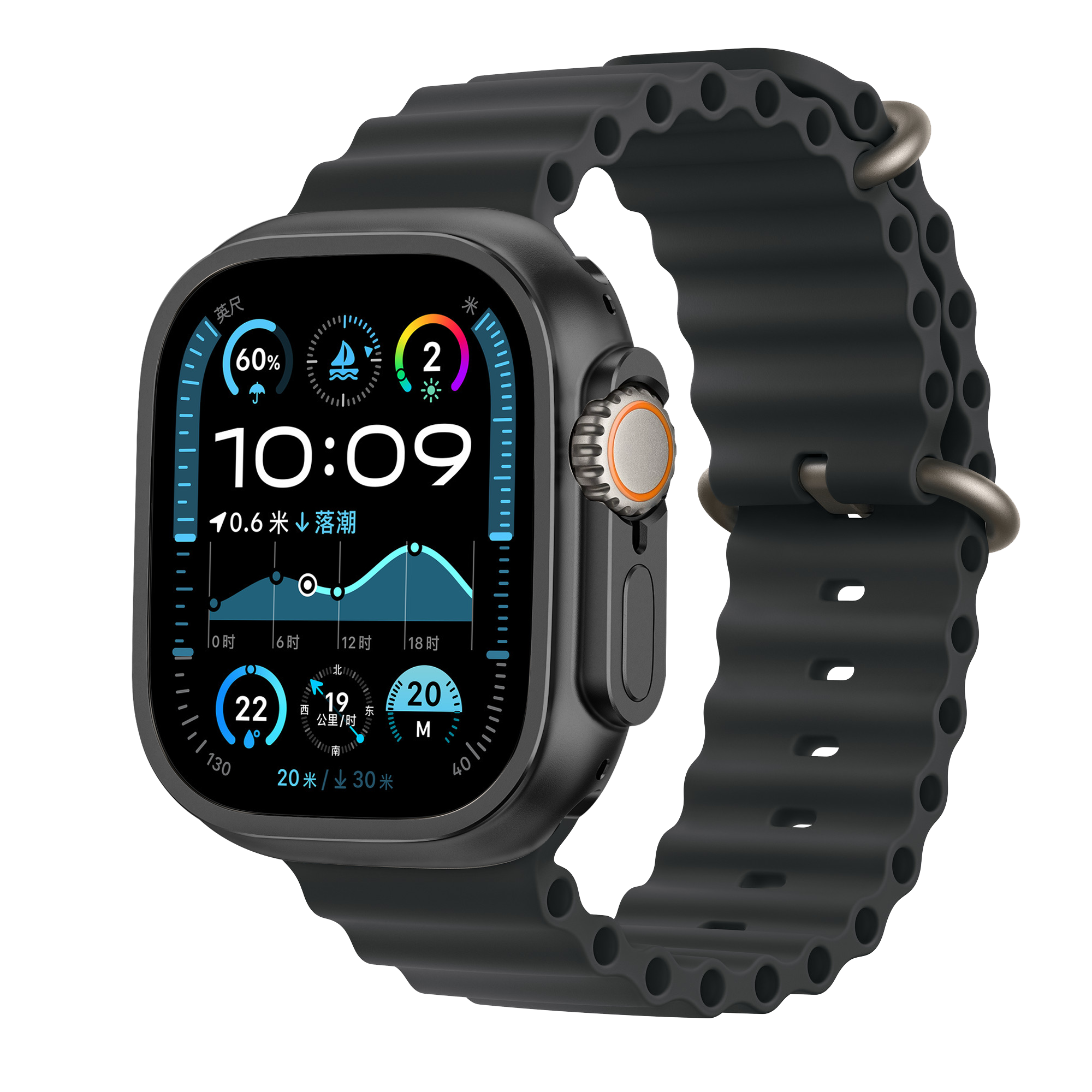 Bandz Apple Watch Ultra - 49mm Metall Hülle (Schwarz)