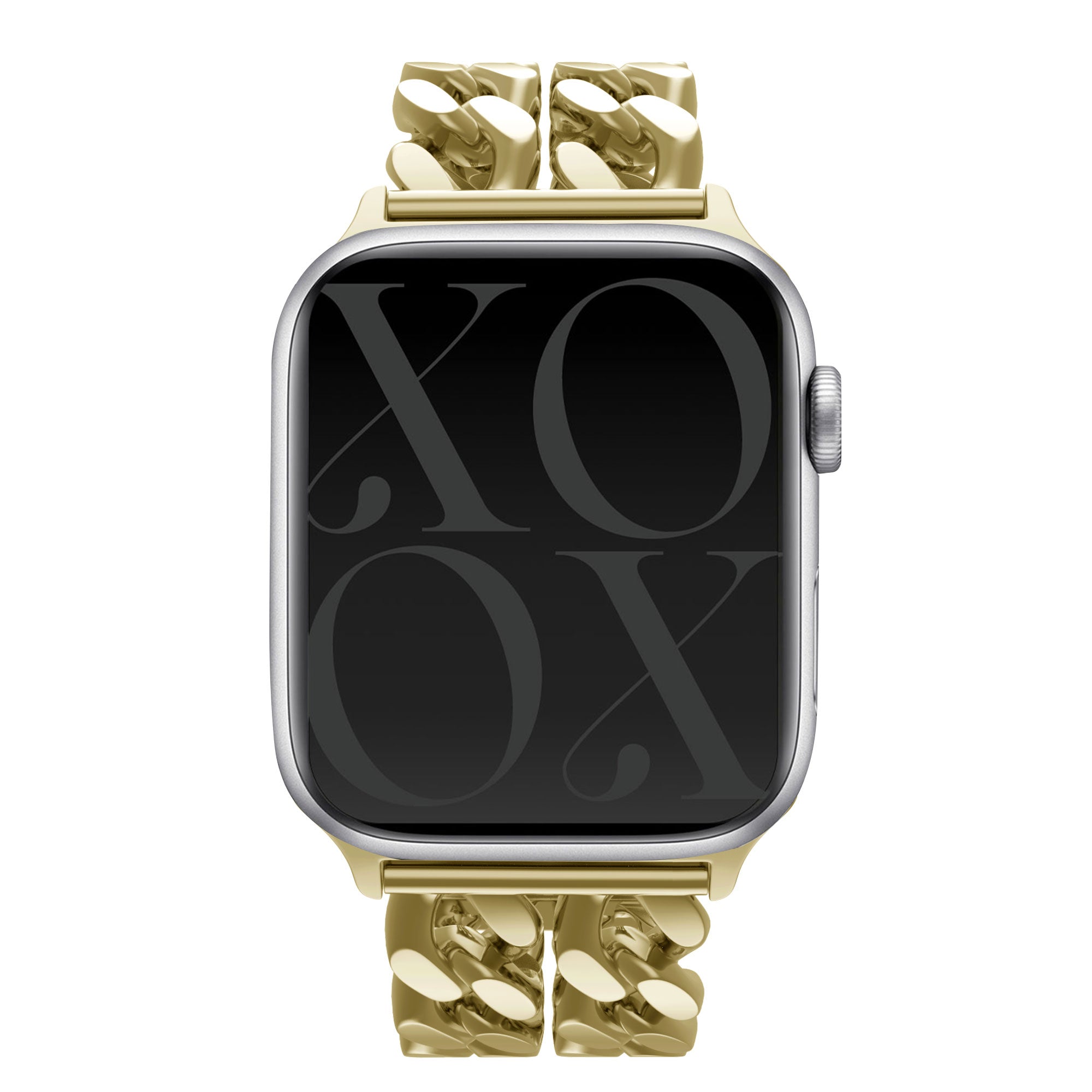 xoxo Wildhearts Apple Watch Stahlarmband - Ketten-Armband (Gold) - 38/40/41/42mm