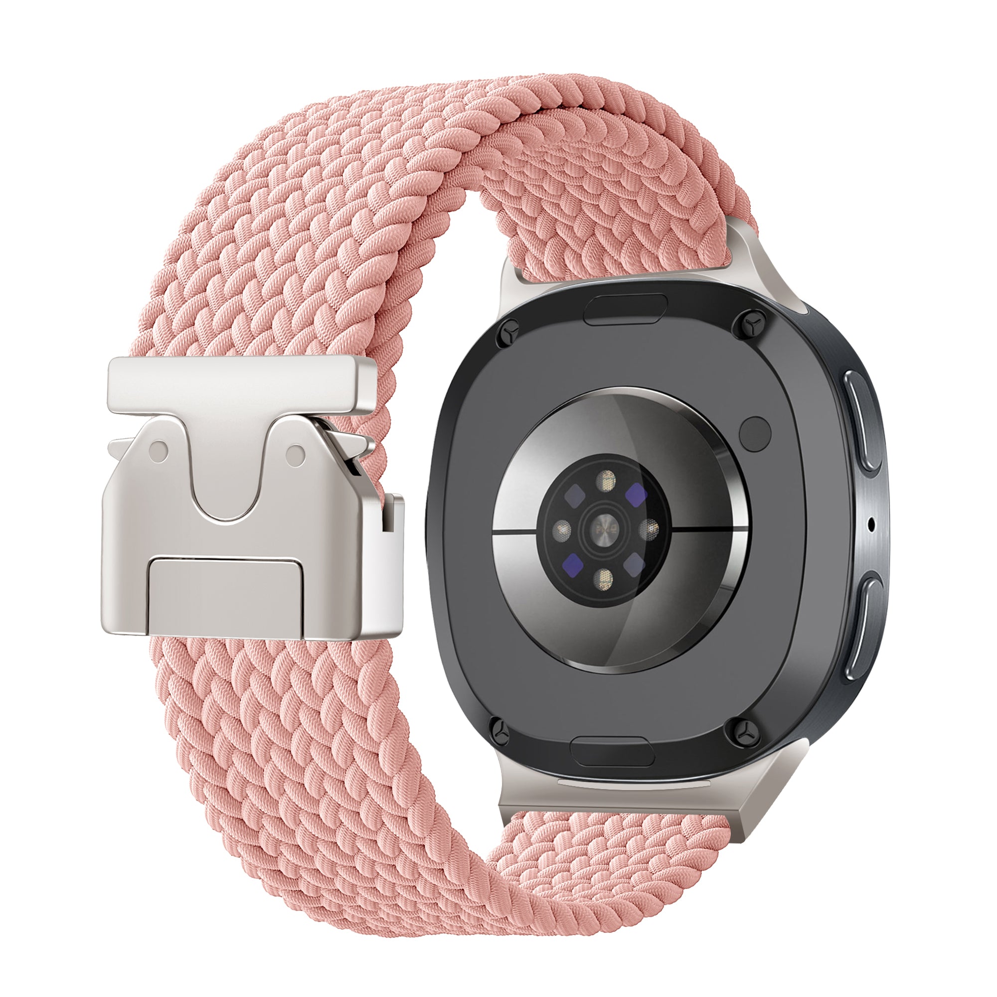 Samsung Galaxy Watch 8 - 44mm Braided Strap with P-Buckle (Pink)