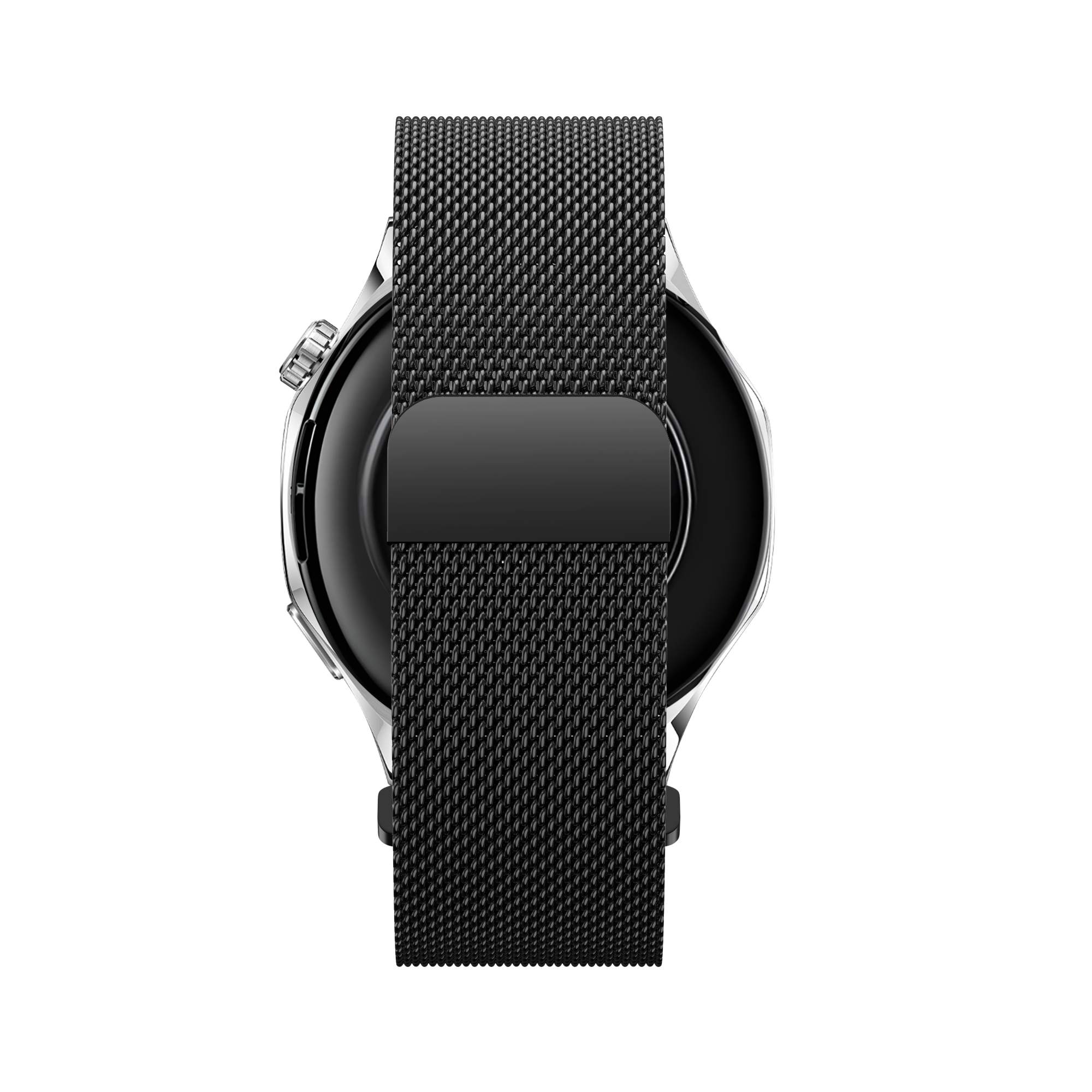 Bandz Amazfit Balance 2 'One Push' Milanese Armband (Schwarz)