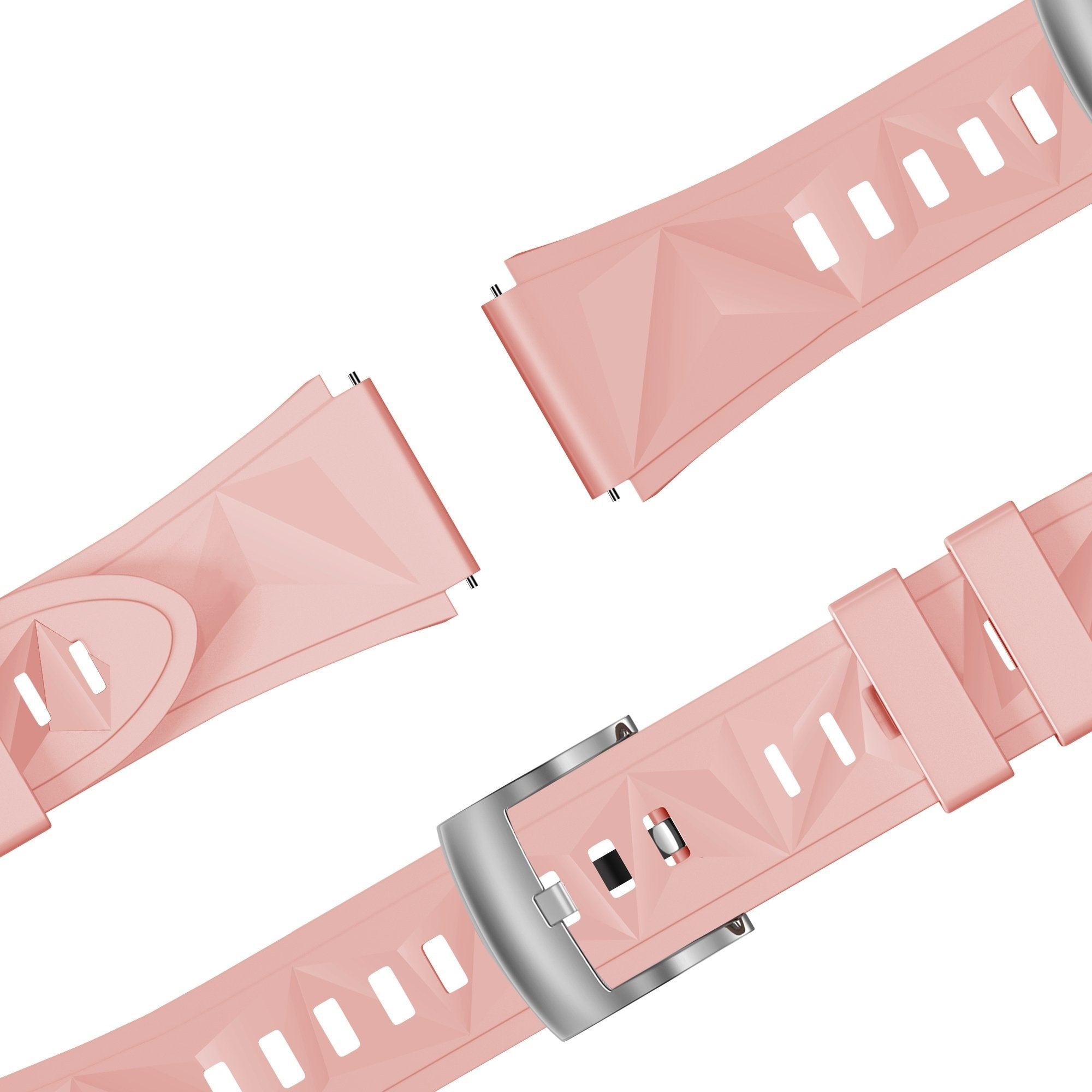 Bandz Oppo Watch X2 Mini Silikonarmband 'Easy Fit' (Rosa)