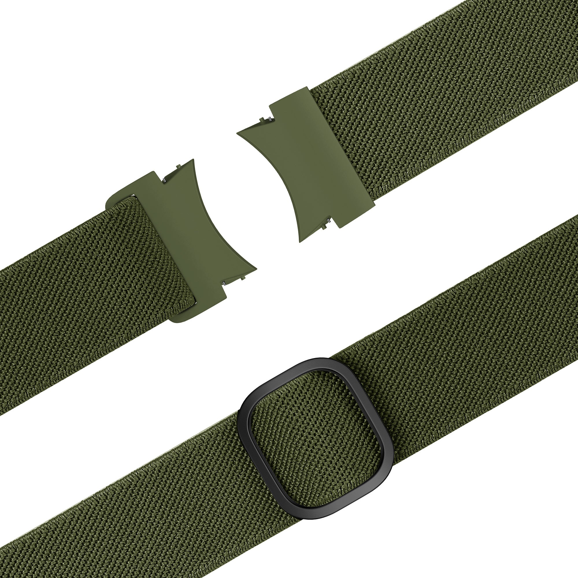 Bandz Samsung Galaxy Watch 4 44mm Elastic Strap 'Easy Fit' (Green)