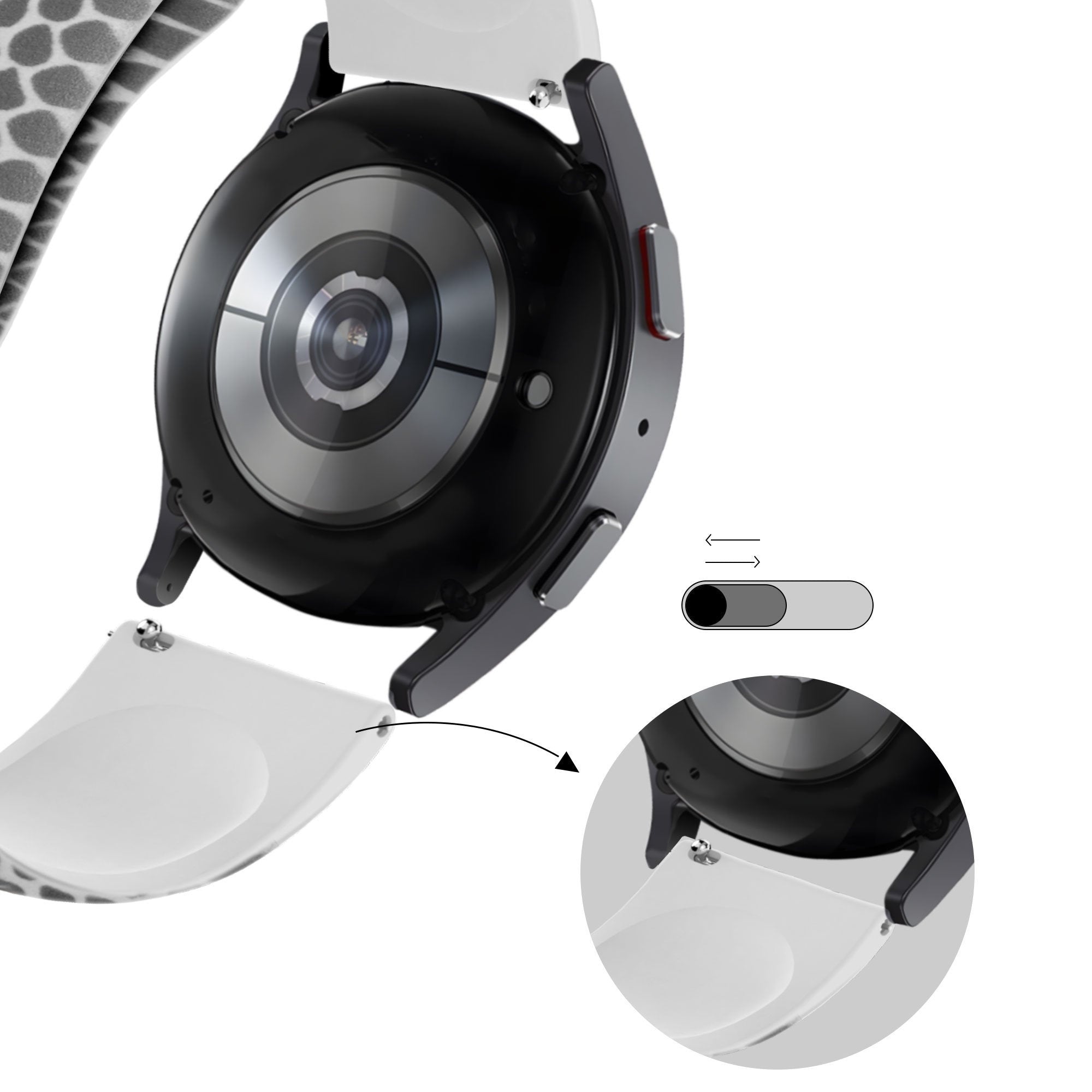 Bandz Amazfit Active 2 Silikonarmband 'Snake'