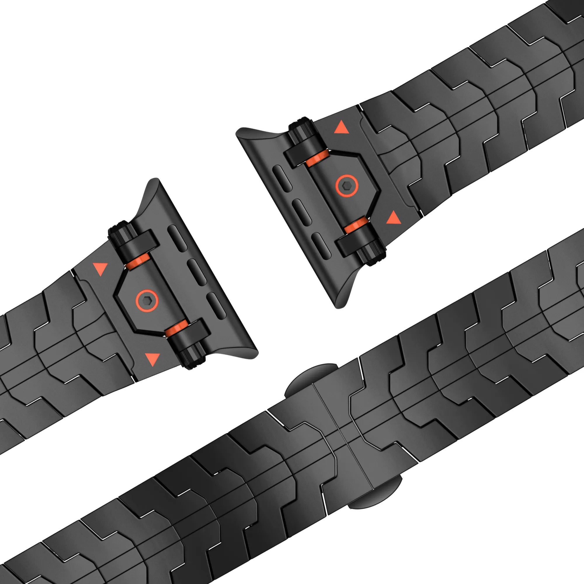 Bandz Apple Watch Gebürstetes Metallarmband 'Deluxe' (Schwarz)