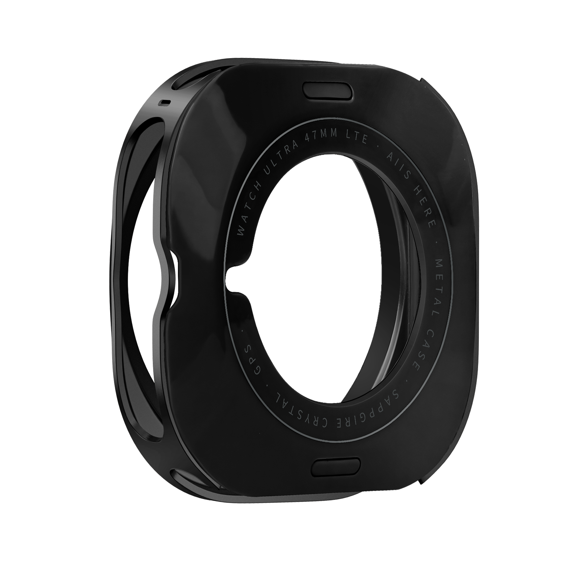 Bandz Samsung Galaxy Watch Ultra Metall Hülle (Schwarz)