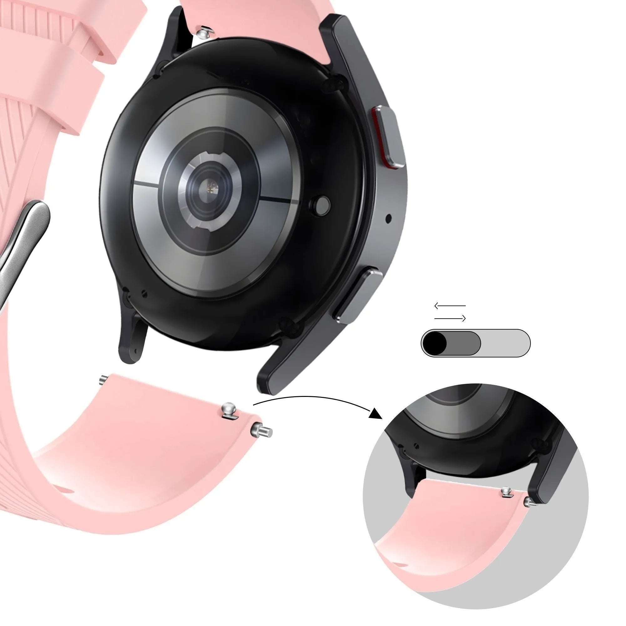 Bandz Coros Apex 2 Silicone Strap 'Deluxe' (Pink)
