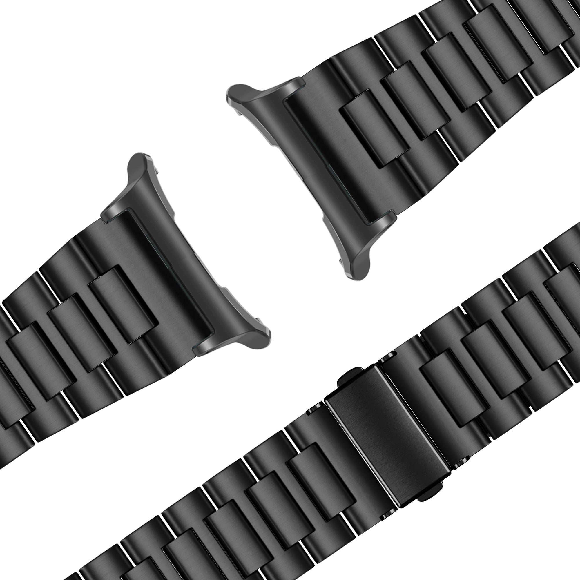 Bandz Samsung Galaxy Watch Ultra Stahlgliederband 'Deluxe' (Schwarz)