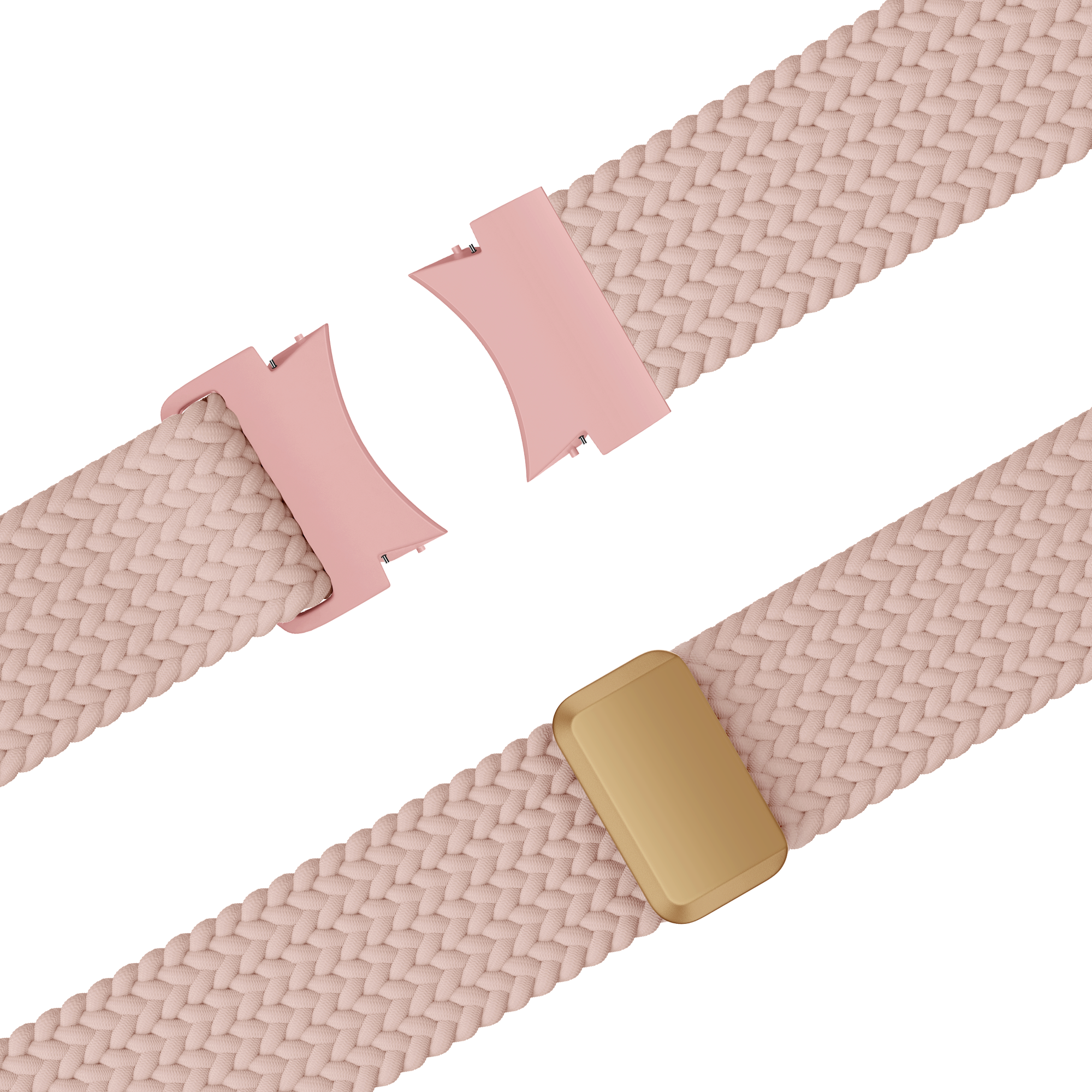Bandz Samsung Galaxy Watch 5 - 40mm Geflochtenes Armband 'Easy Fit' (Rosa)