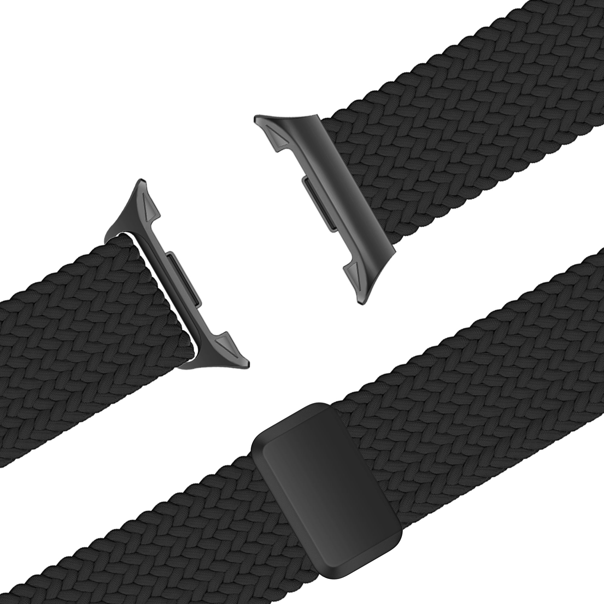 Bandz Samsung Galaxy Watch 8 - 40mm Magnetisches Geflochtenes Armband (Schwarz)