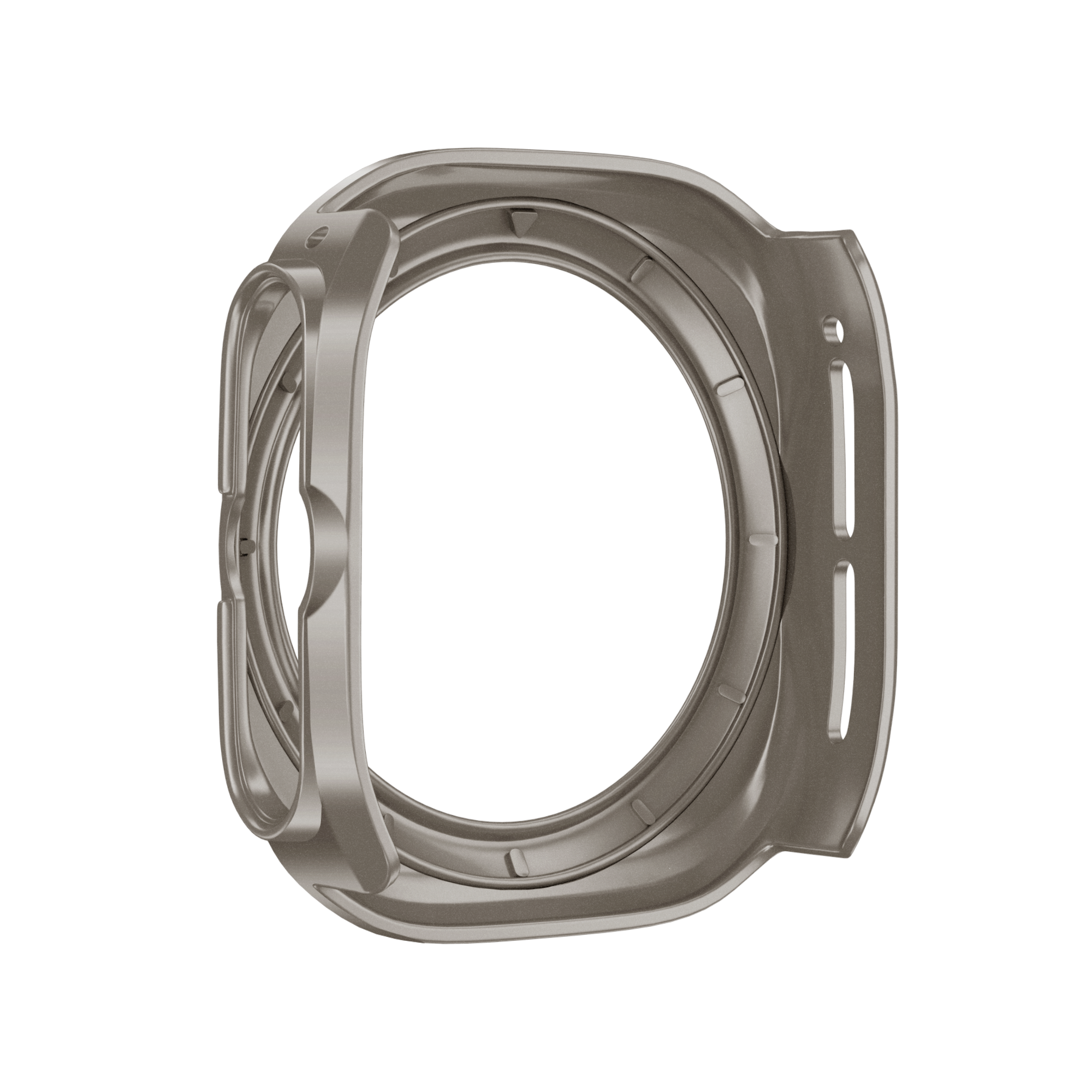 Bandz Samsung Galaxy Watch Ultra Bezel PC Case (Titanium with Orange)