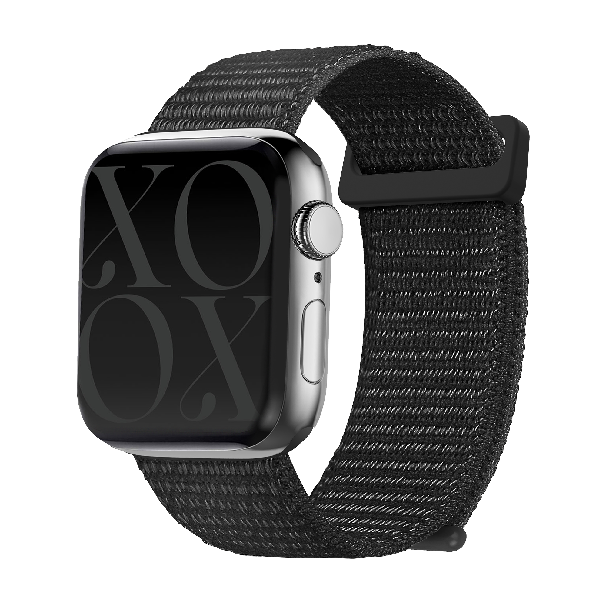 xoxo Wildhearts Apple Watch Nylonarmband (Schwarz)