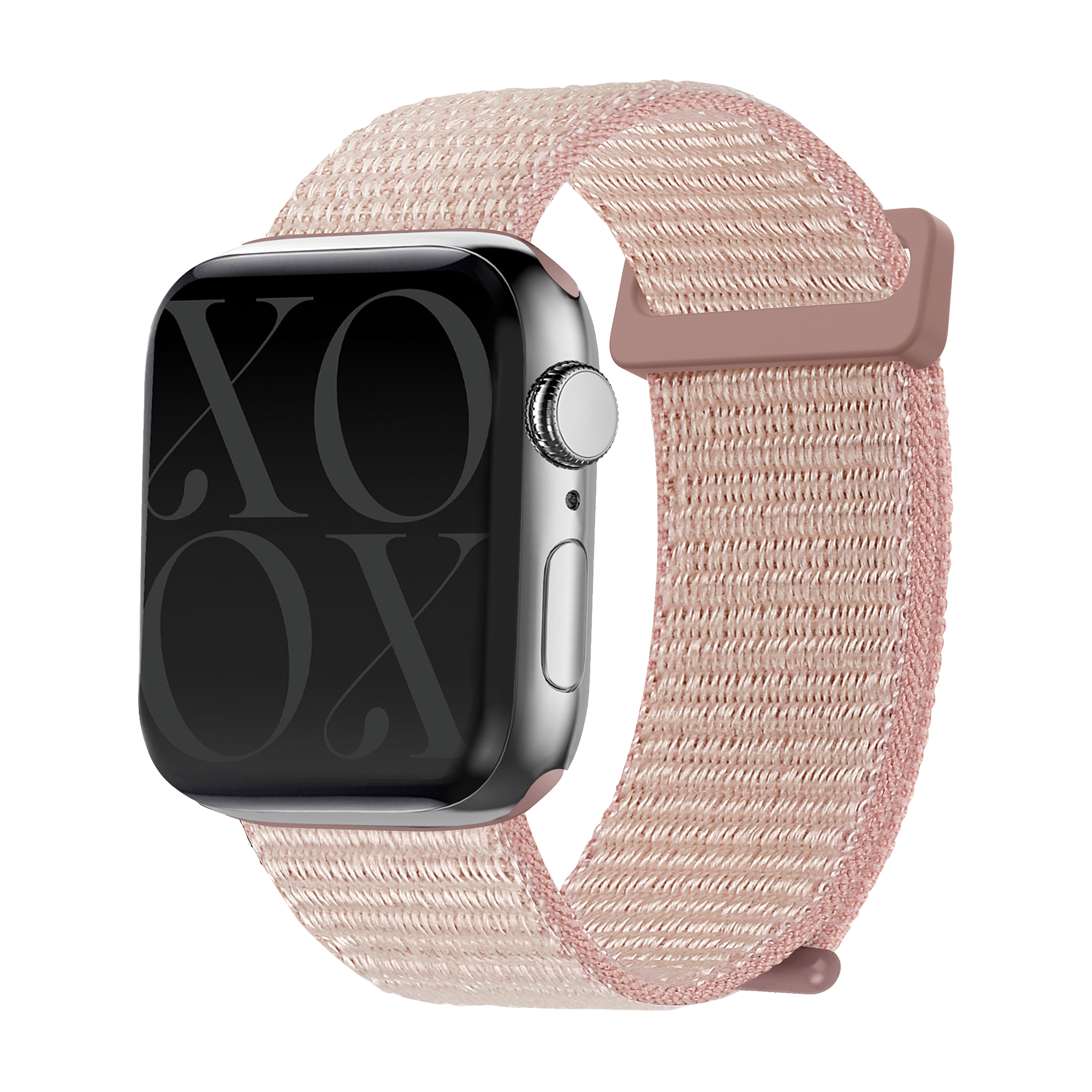 xoxo Wildhearts Apple Watch Nylonarmband (Rosa)