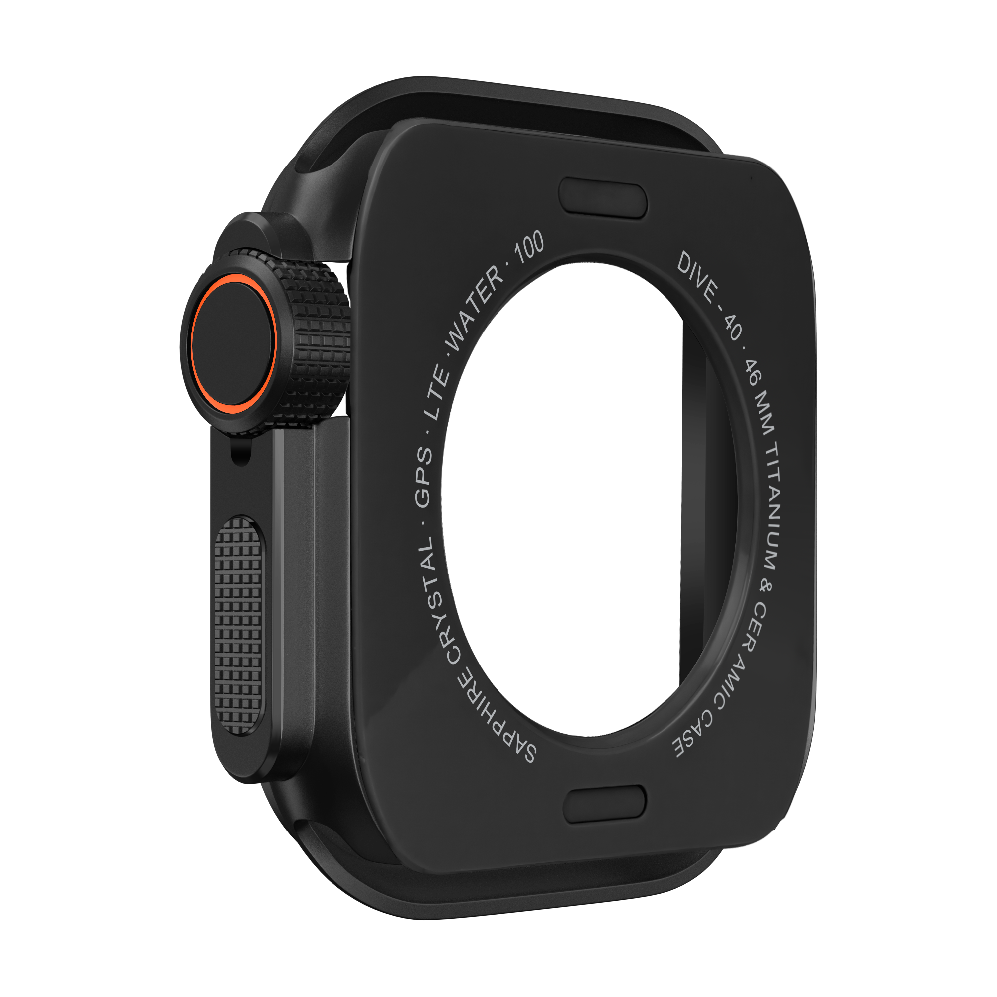 Bandz Apple Watch 10 - 46mm Metall Hülle (Schwarz)