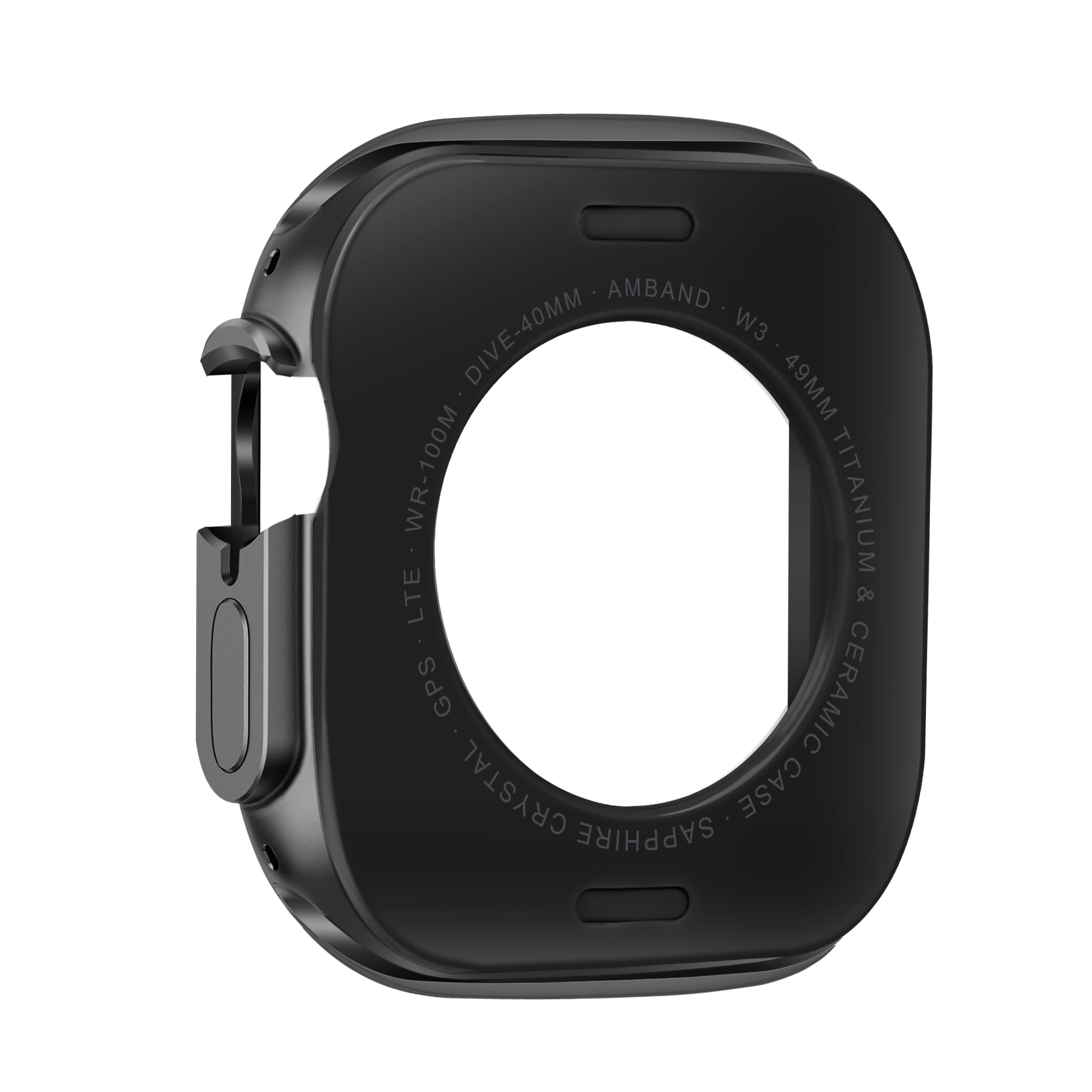 Bandz Apple Watch Ultra - 49mm Metall Hülle (Schwarz)