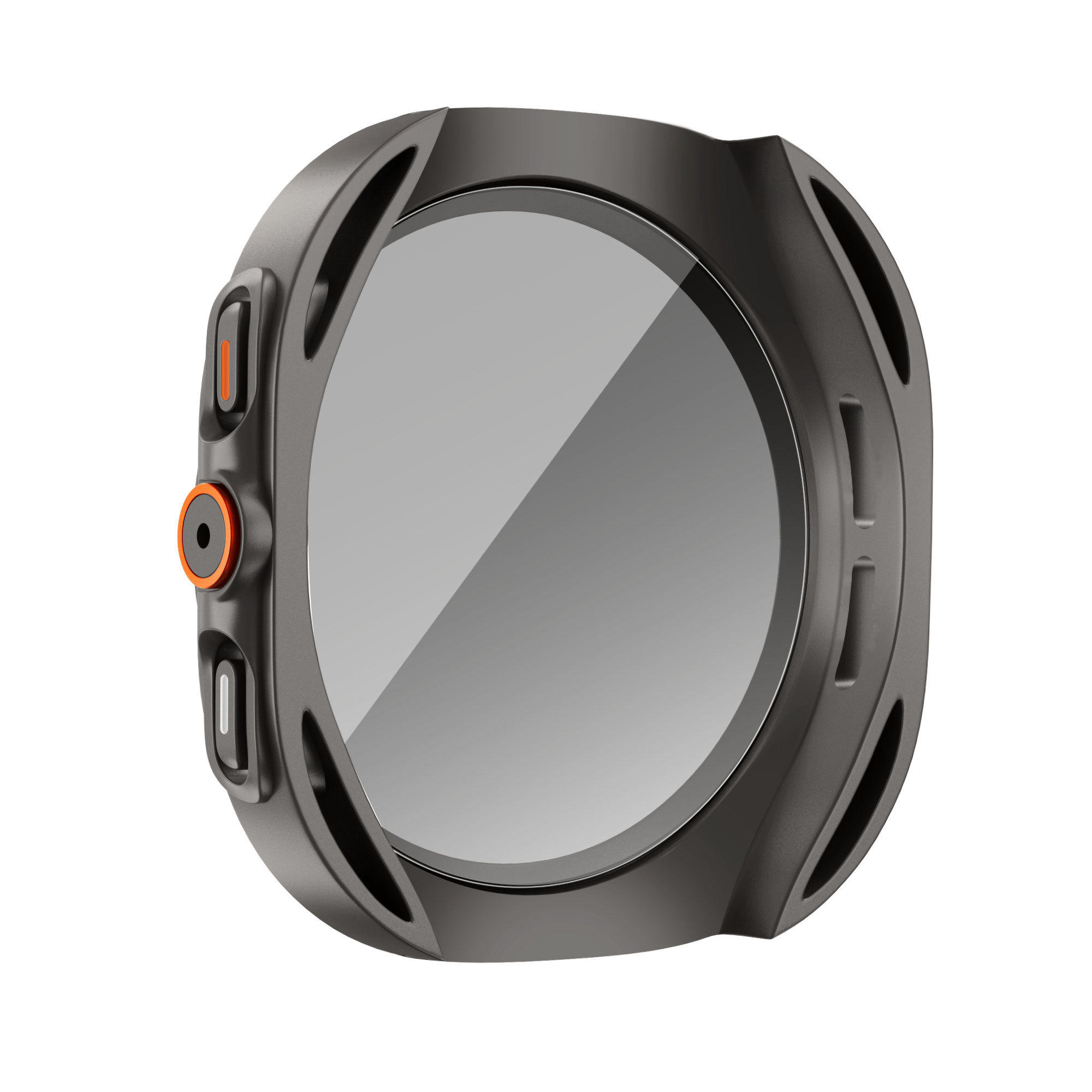 Bandz Samsung Galaxy Watch 7 - 44mm Square PC-Gehäuse mit Glass (Titan Grau)