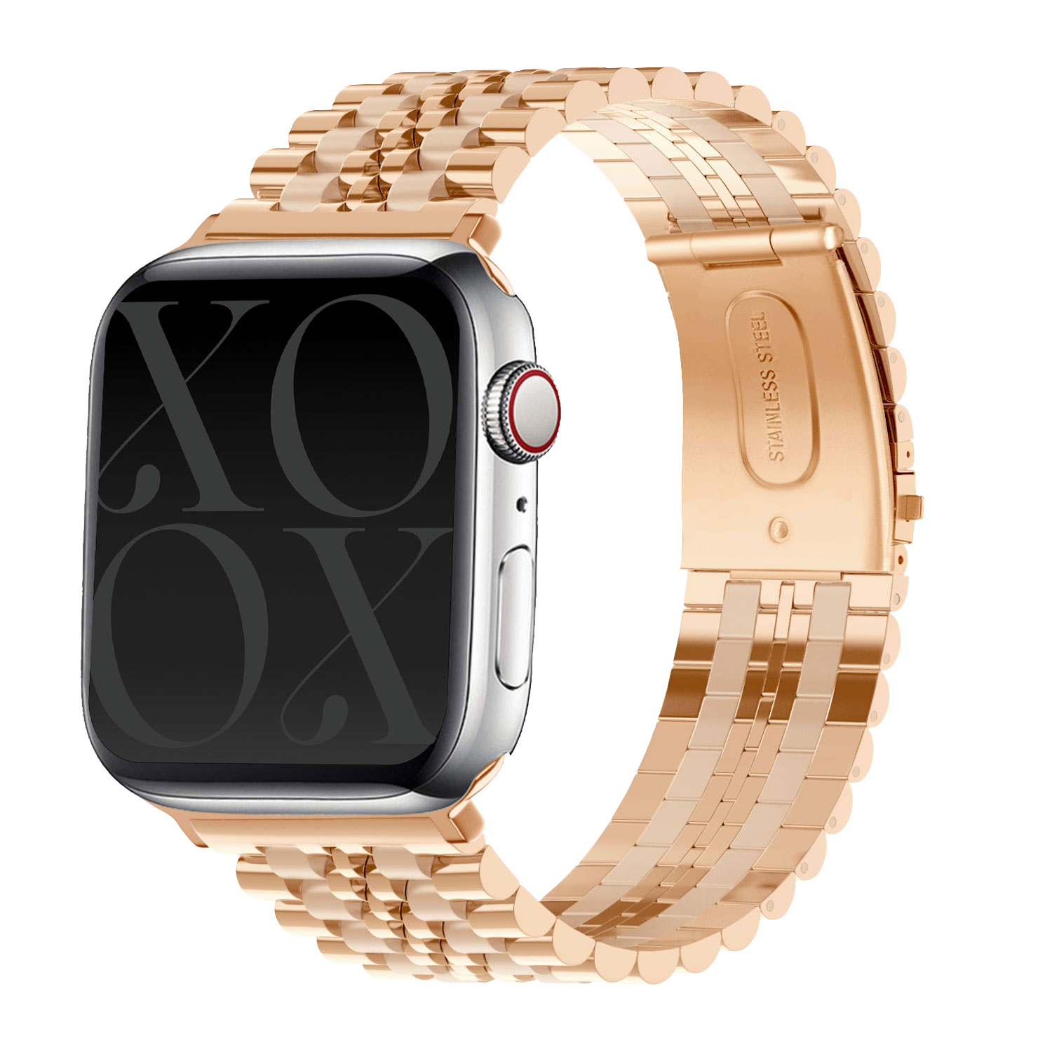xoxo Wildhearts Apple Watch Stahlarmband (Roségold)