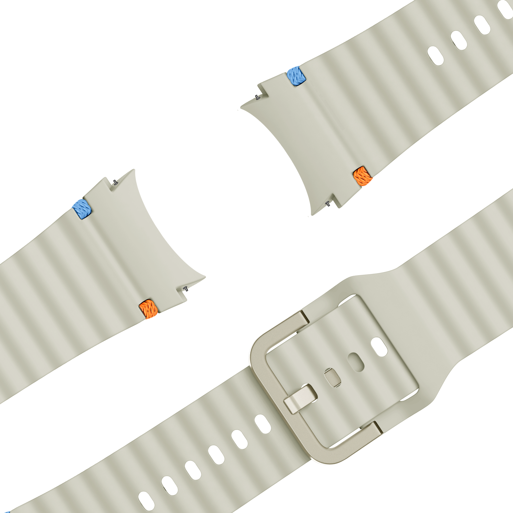 Bandz Samsung Galaxy Watch 6 Classic - 47mm Wave-Armband 'Easy Fit' (Polarstern)