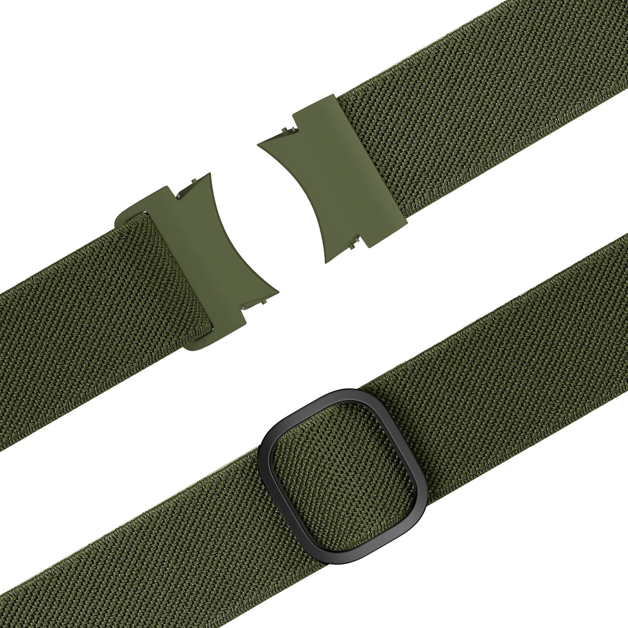 Bandz Samsung Galaxy Watch 4 Classic 46mm Elastic Strap 'Easy Fit' (Green)