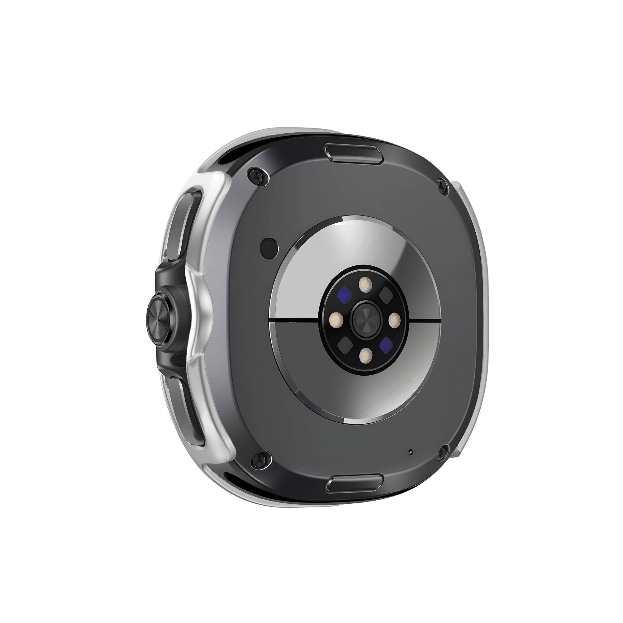 Bandz Samsung Galaxy Watch 8 Classic PC Hülle mit Glas (Silber)