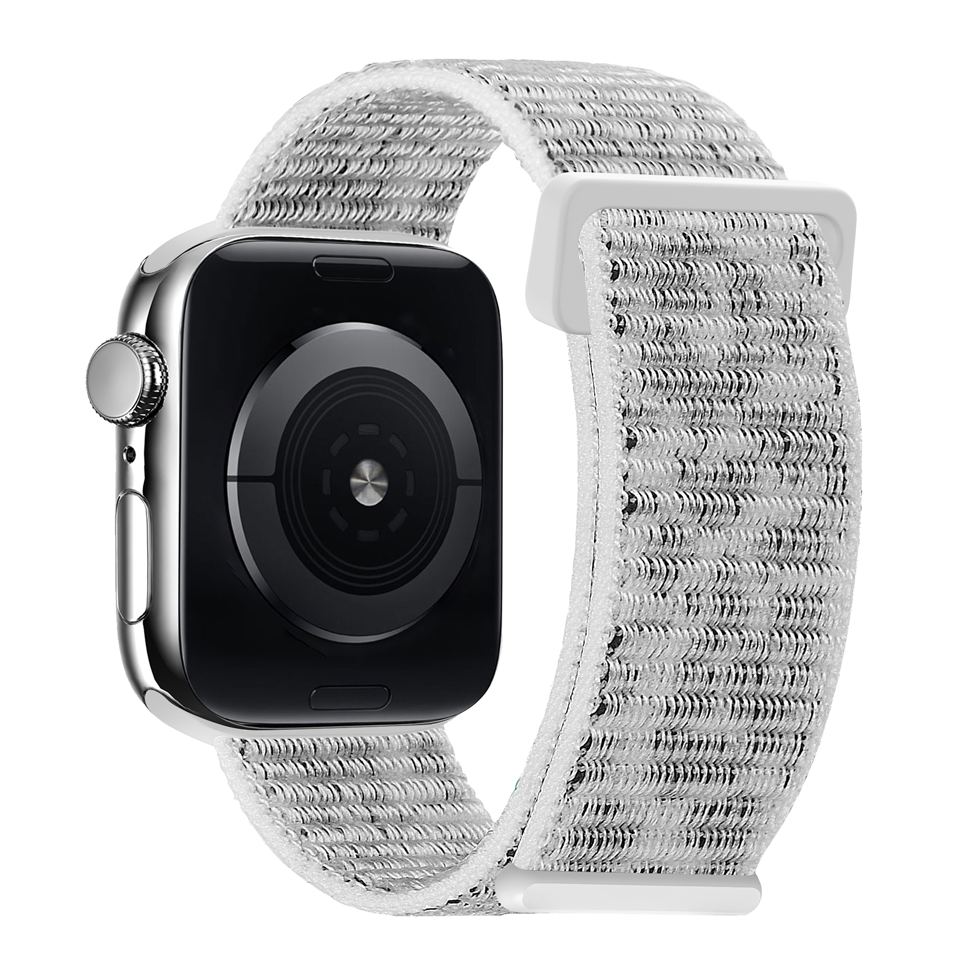 xoxo Wildhearts Apple Watch Nylonarmband (Weiß Leopard)