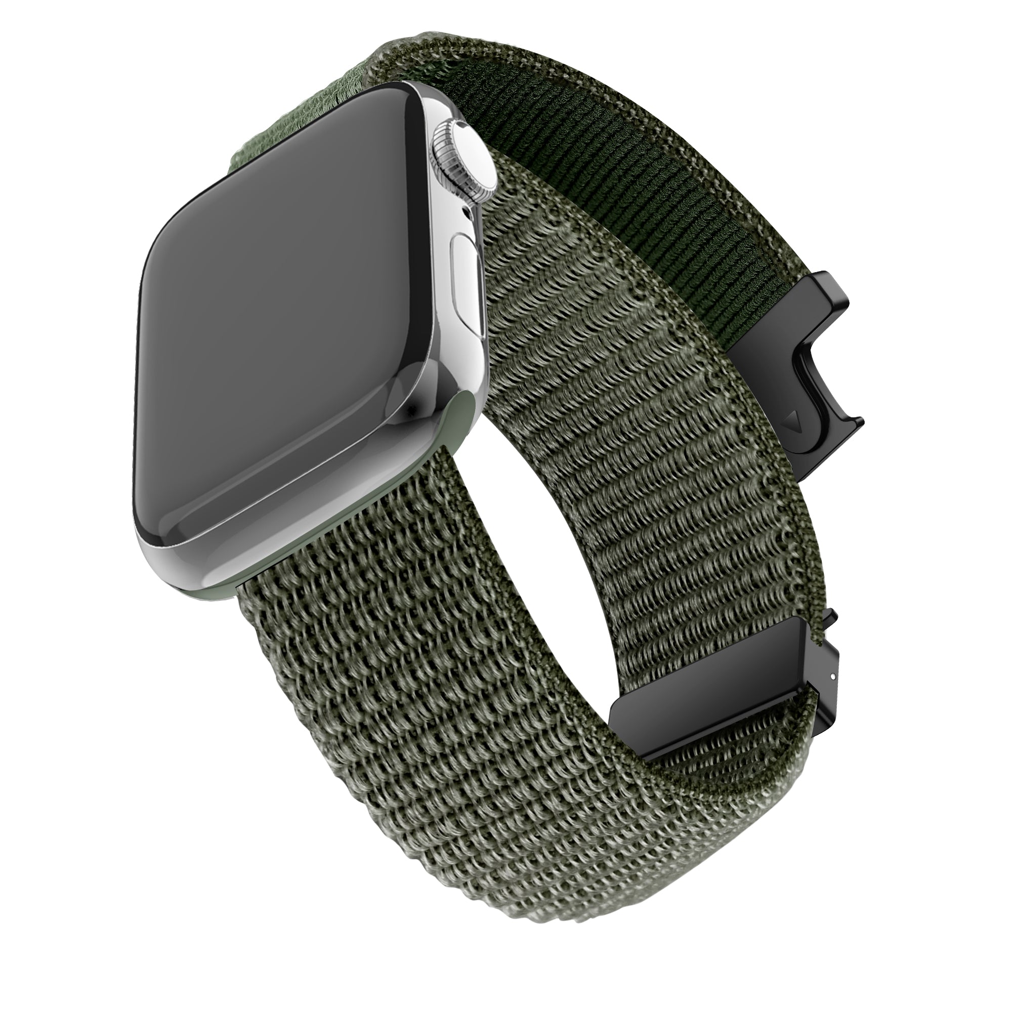 Bandz Apple Watch Nylon Band 'Classic' mit P-Schnalle (Armeegrün)