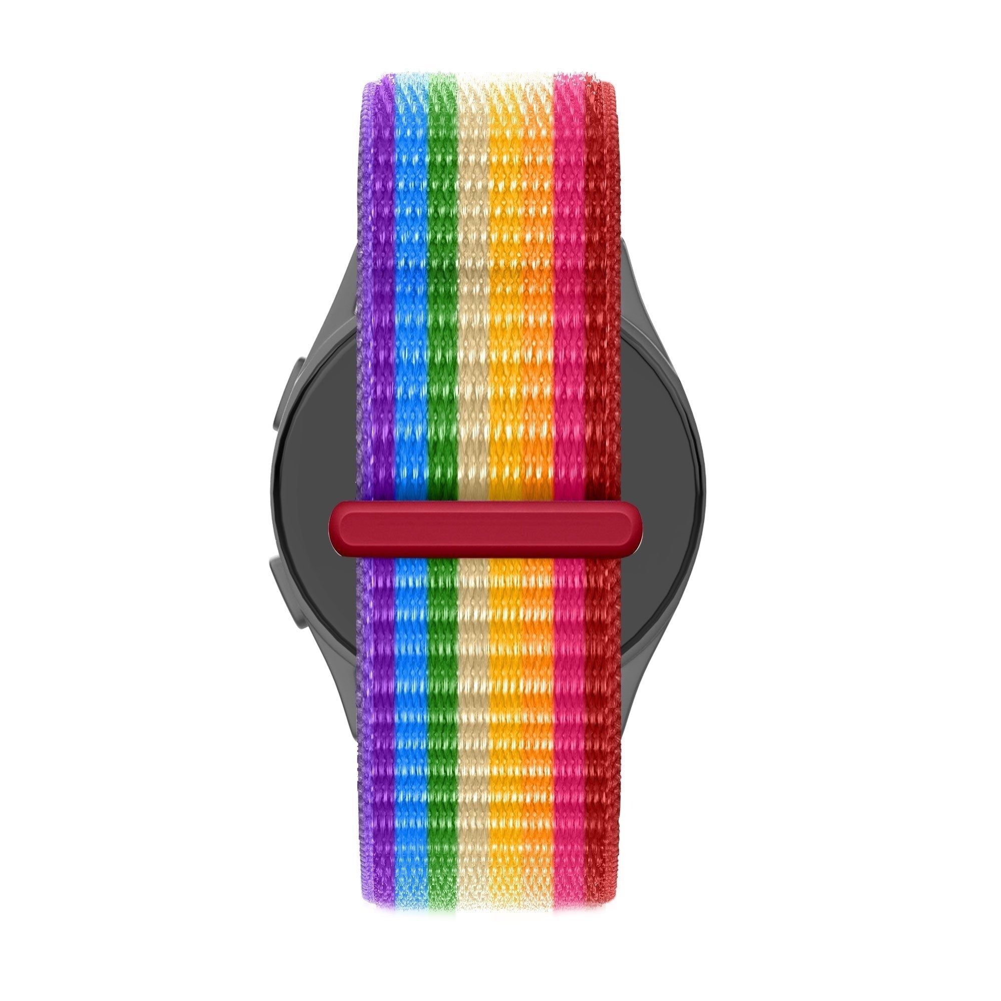 Bandz Amazfit Active 2 Nylon Loop Armband (Regenbogen)