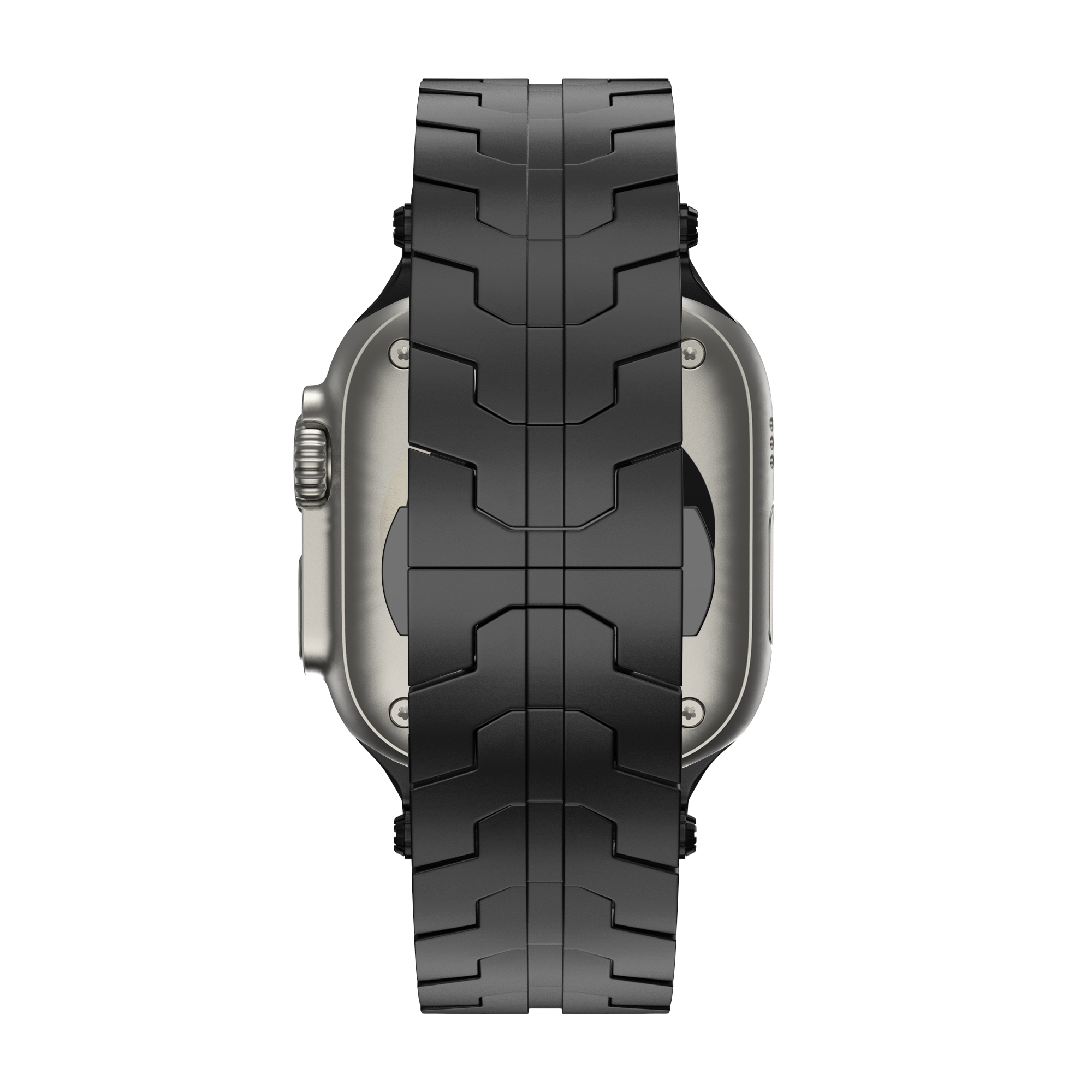 Bandz Apple Watch Gebürstetes Metallarmband 'Deluxe' (Schwarz)