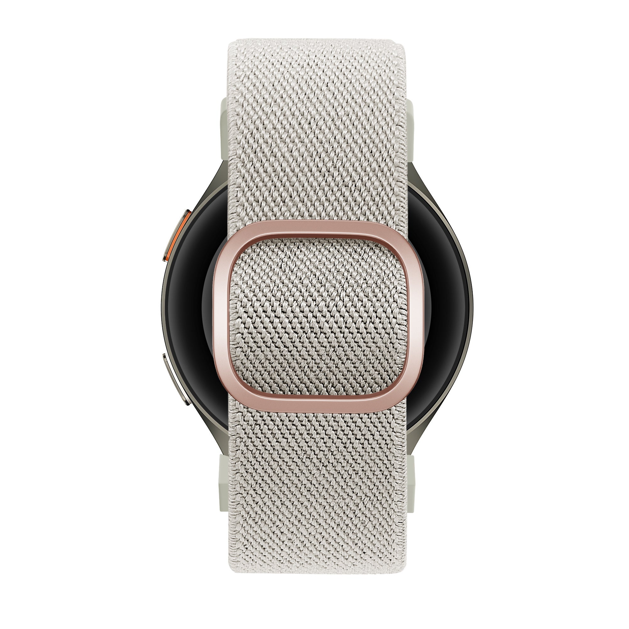 Bandz Samsung Galaxy Watch 4 44mm Elastisches Armband 'Easy Fit' (Beige)