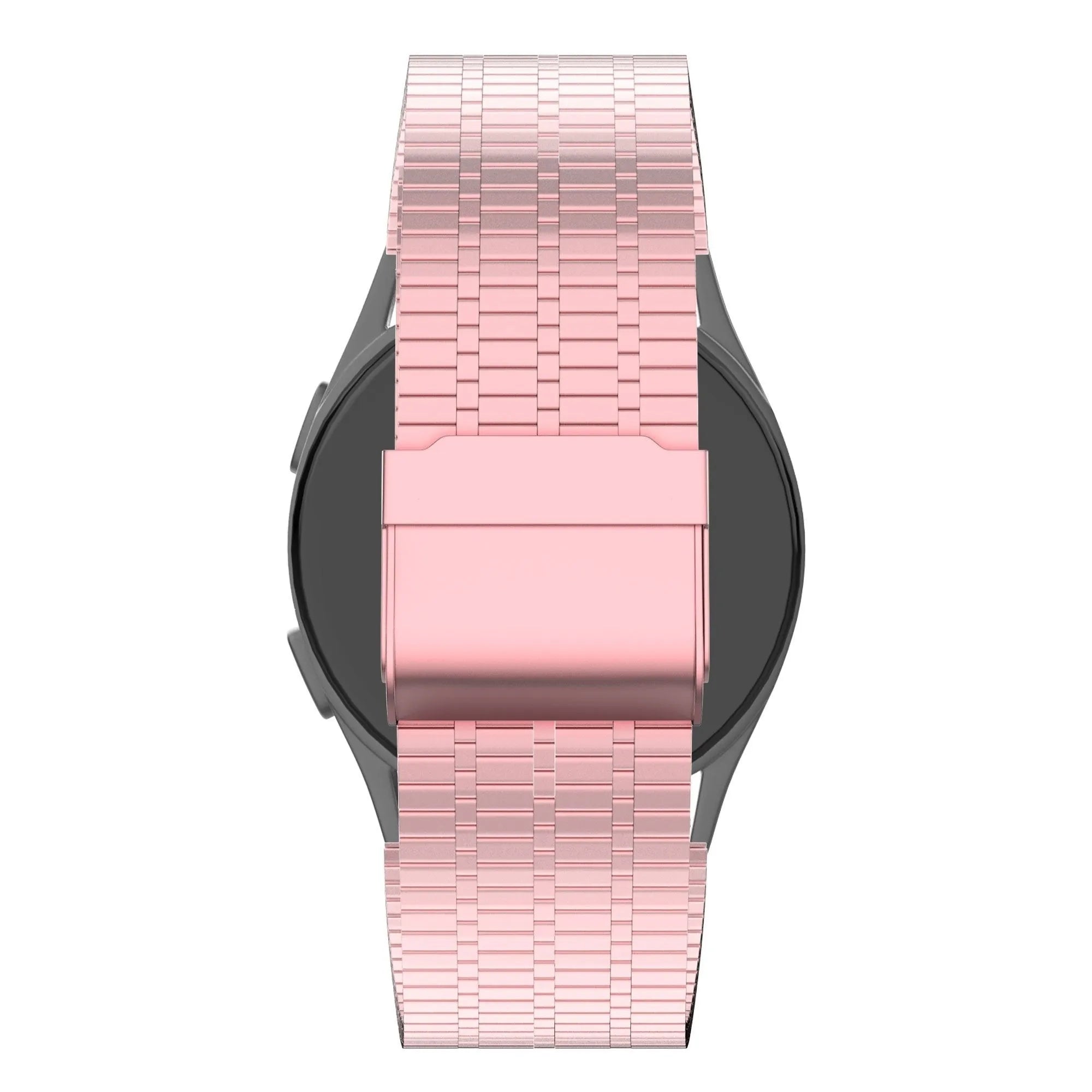 Bandz Gard Pro Health Smartwatch 3 - 41mm Verstellbares Stahlarmband (Rosa Sand)