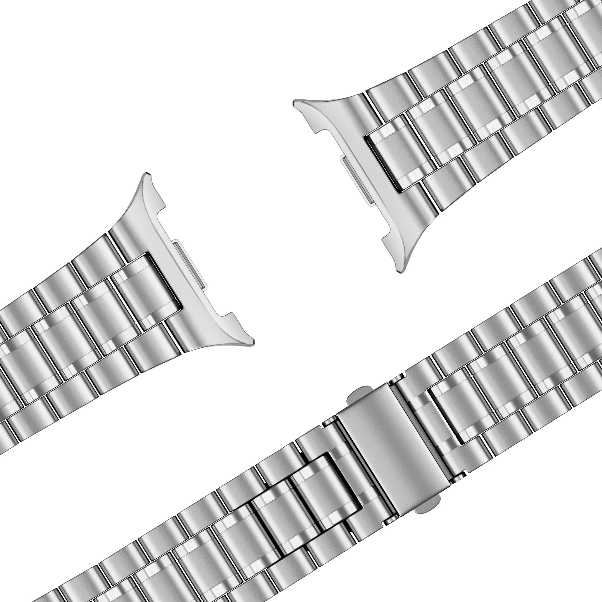 Bandz Samsung Galaxy Watch 8 - 44mm Stahlarmband 'Deluxe' (Silber)