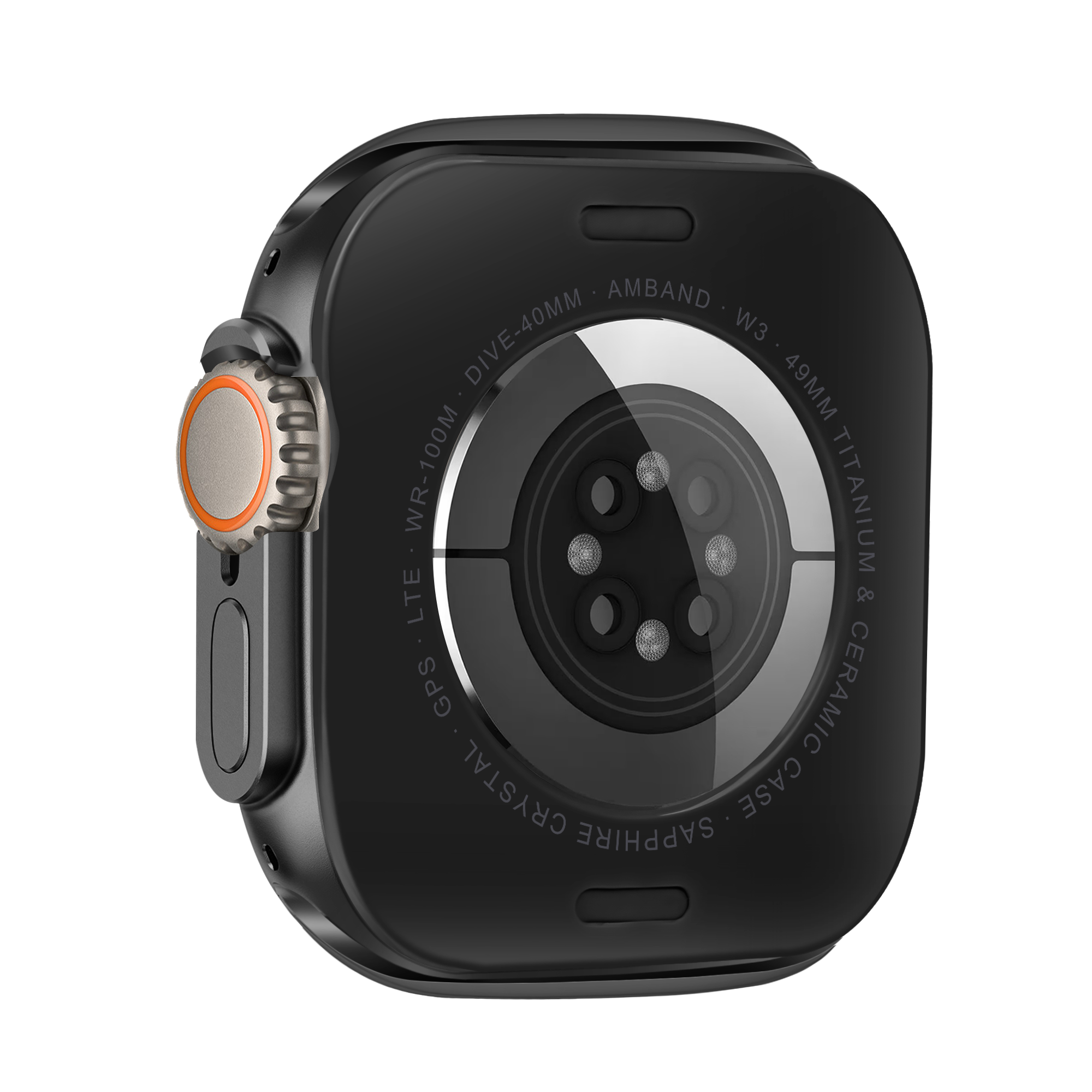 Bandz Apple Watch Ultra - 49mm Metal Case (Black)