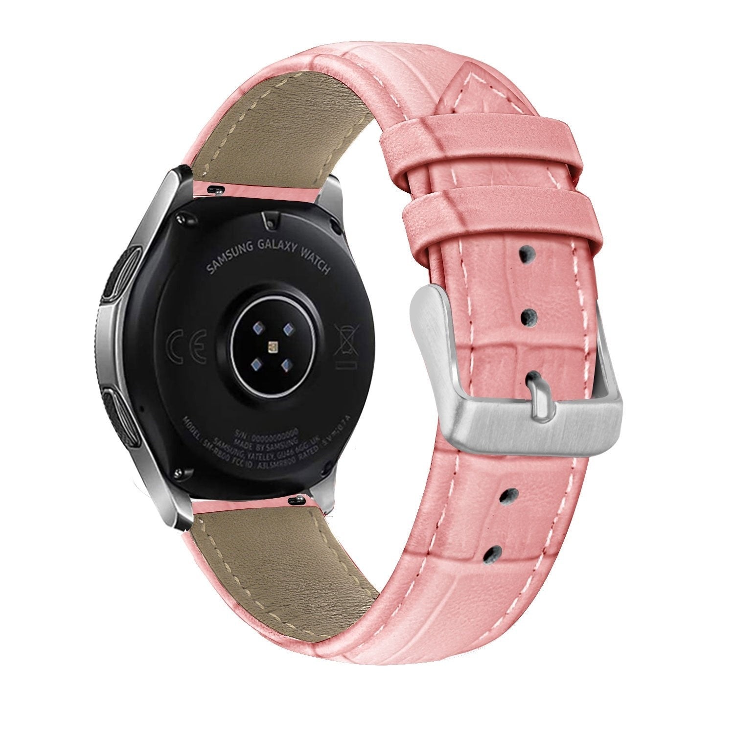Amazfit Active 2 Lederarmband Krokoprägung (Rosa Sand)