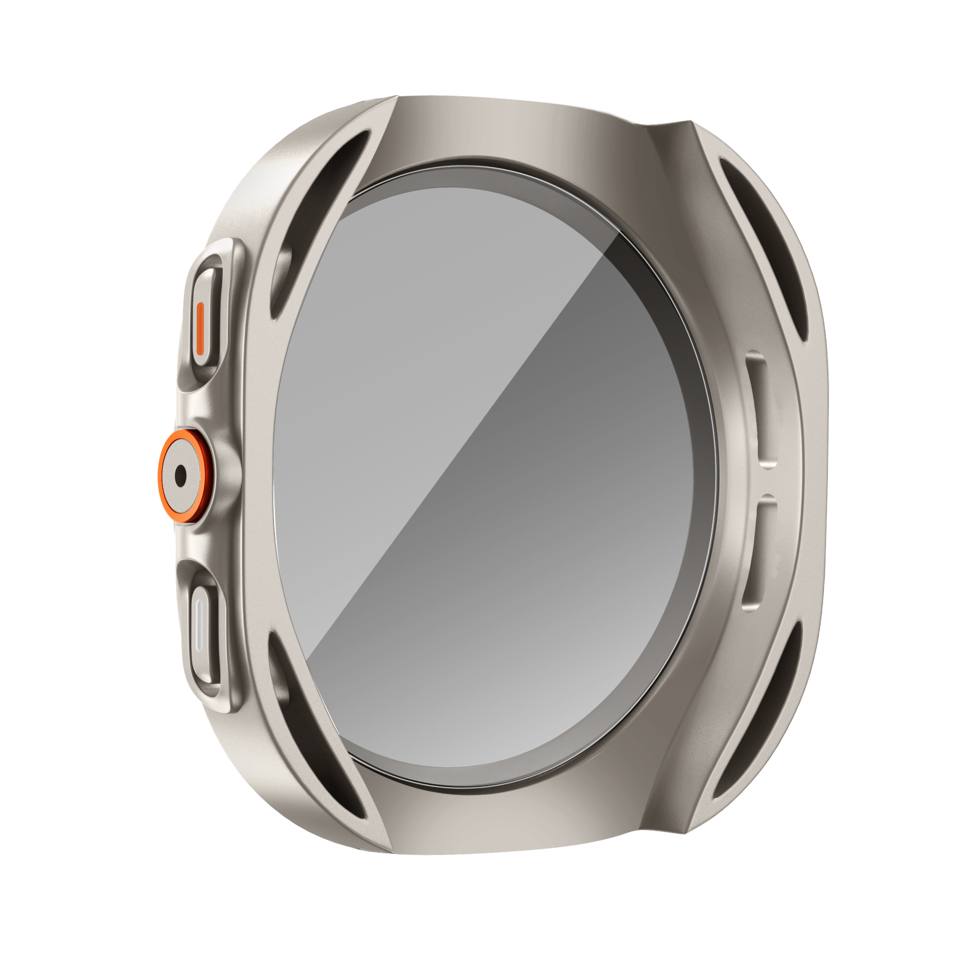 Bandz Samsung Galaxy Watch 7 - 44mm Square PC-Gehäuse mit Glass (Titan)