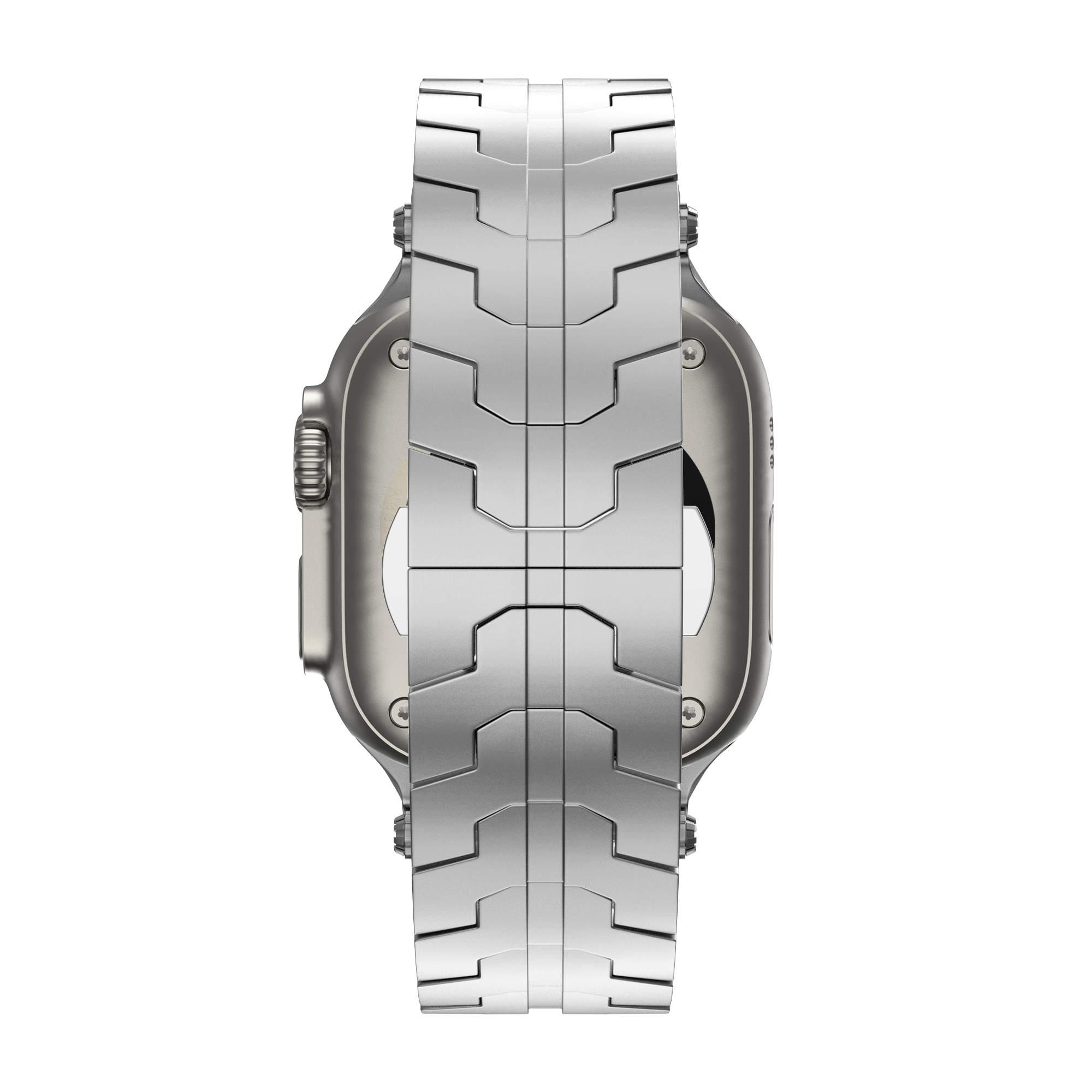 Bandz Apple Watch Gebürstetes Metallarmband 'Deluxe' (Silber)