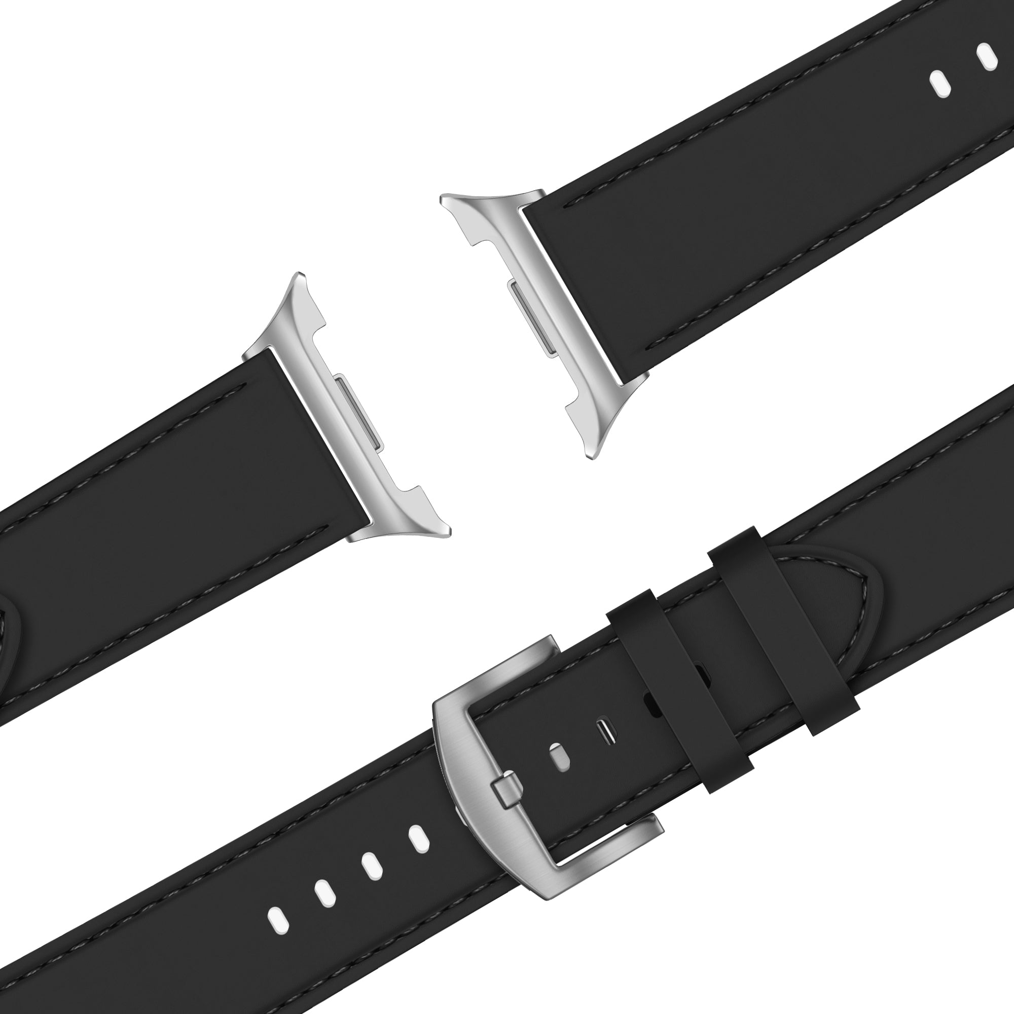 Bandz Samsung Galaxy Watch 8 - 44mm Lederarmband 'Classic' (Schwarz)