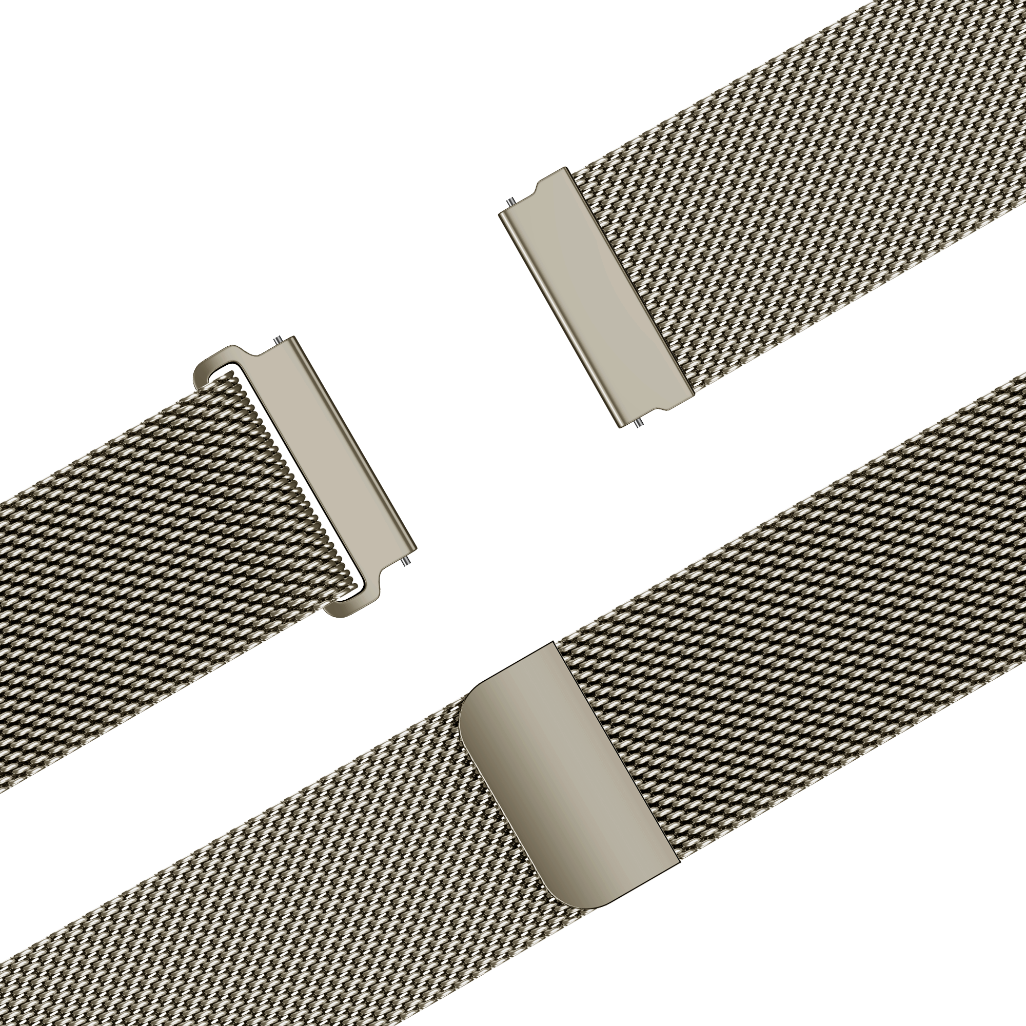Bandz Xiaomi Watch S3 'One Push' Milanese Armband (Titan)