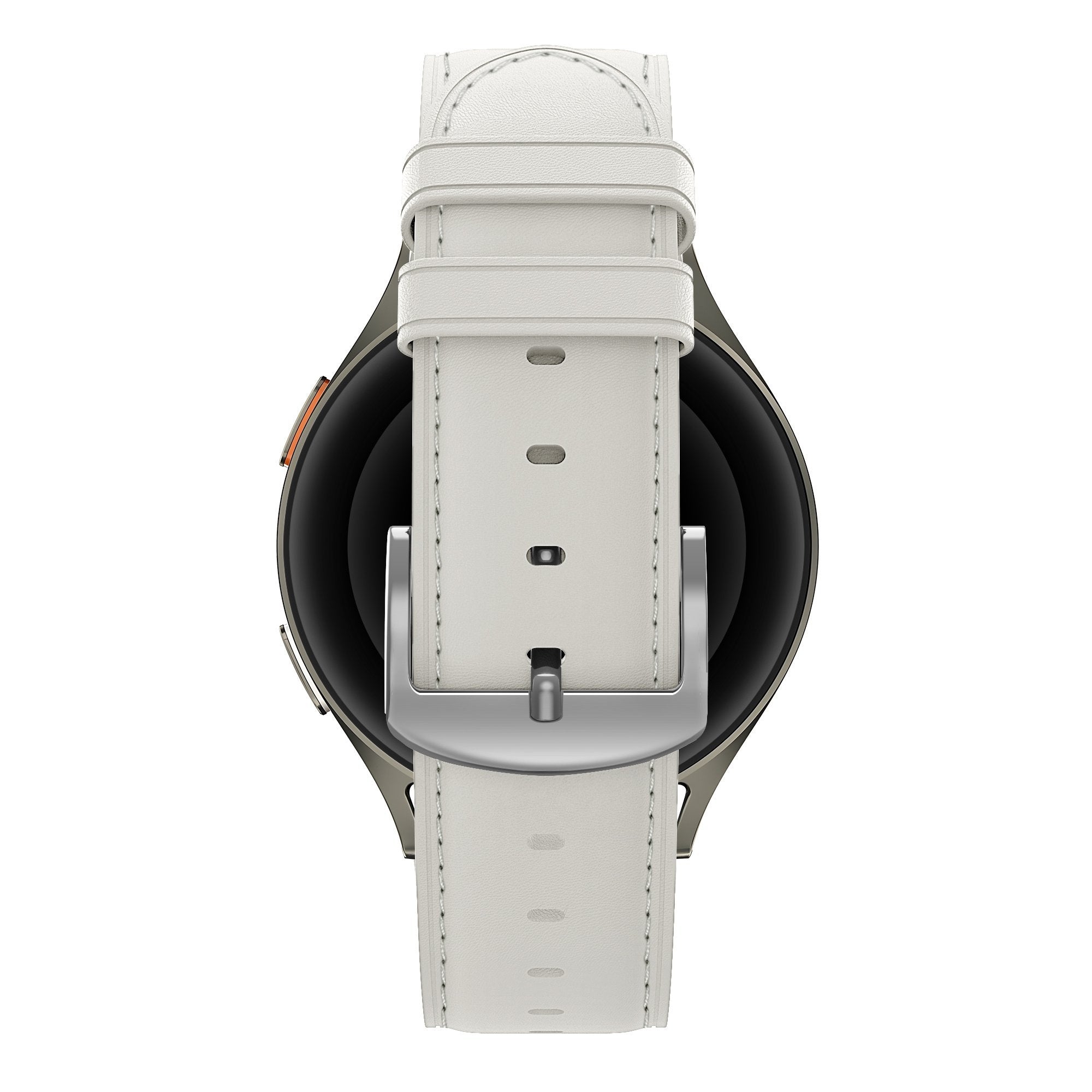 Bandz Whitings Steel HR - 36mm Lederarmband 'Easy Fit' (Weiß)