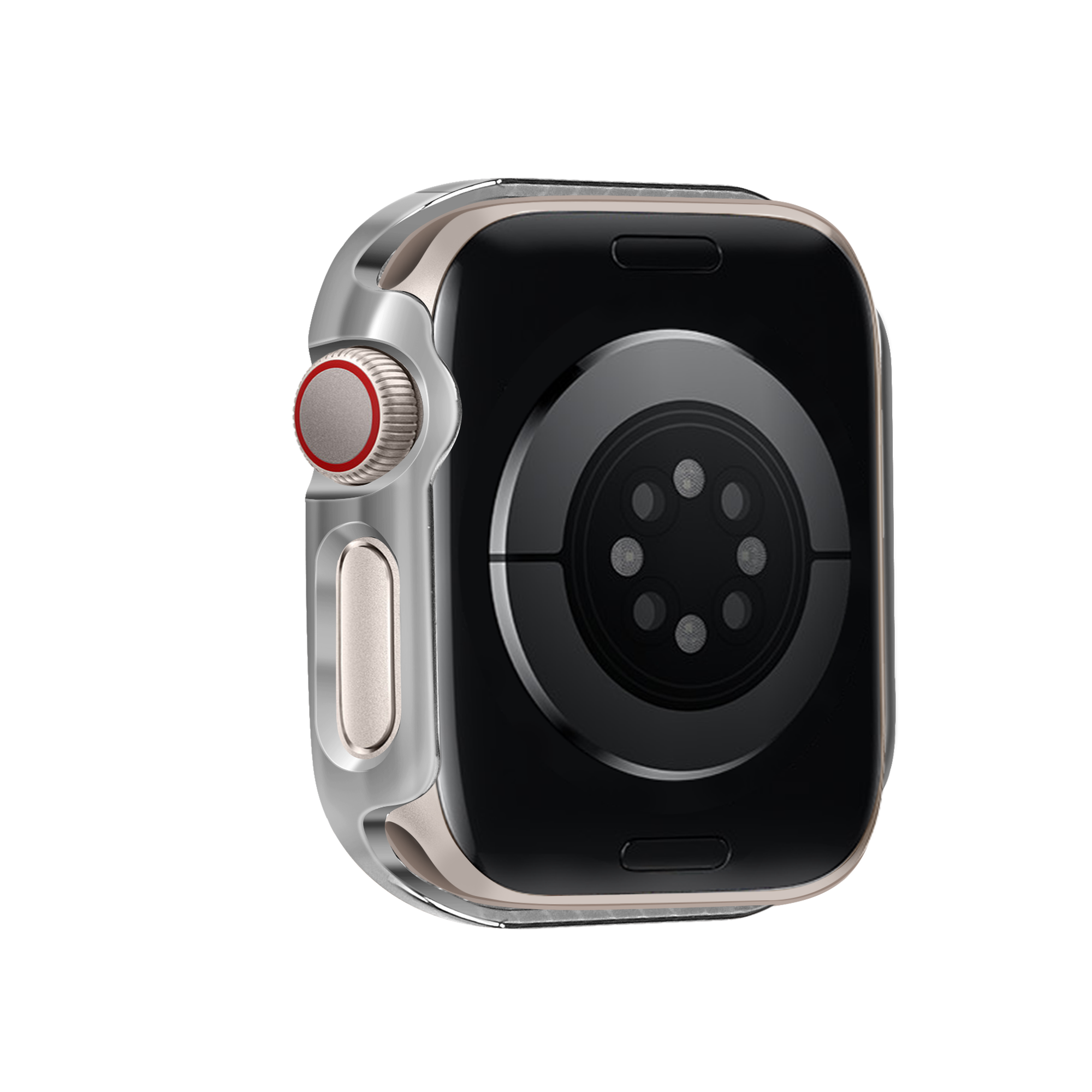 Bandz Apple Watch 11 - 42mm Diamond Case with Glass (Silver)