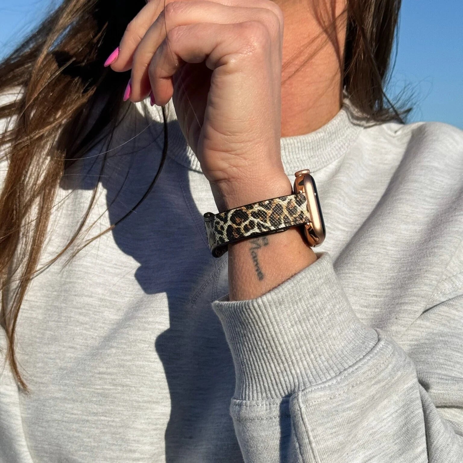 Apple Watch Lederamband (Leopard)