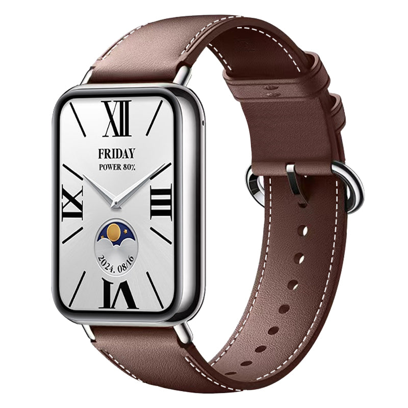 Xiaomi Smart Band 8 Pro Lederarmband (Dunkelbraun)