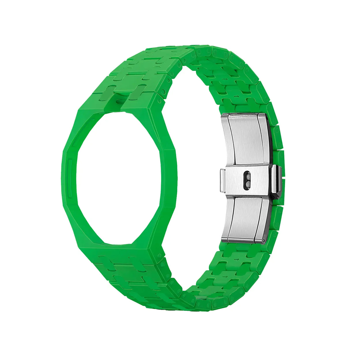 Swatch Royal Pop Biokeramik-Armband – 12 Uhr (Dunkelgrün)