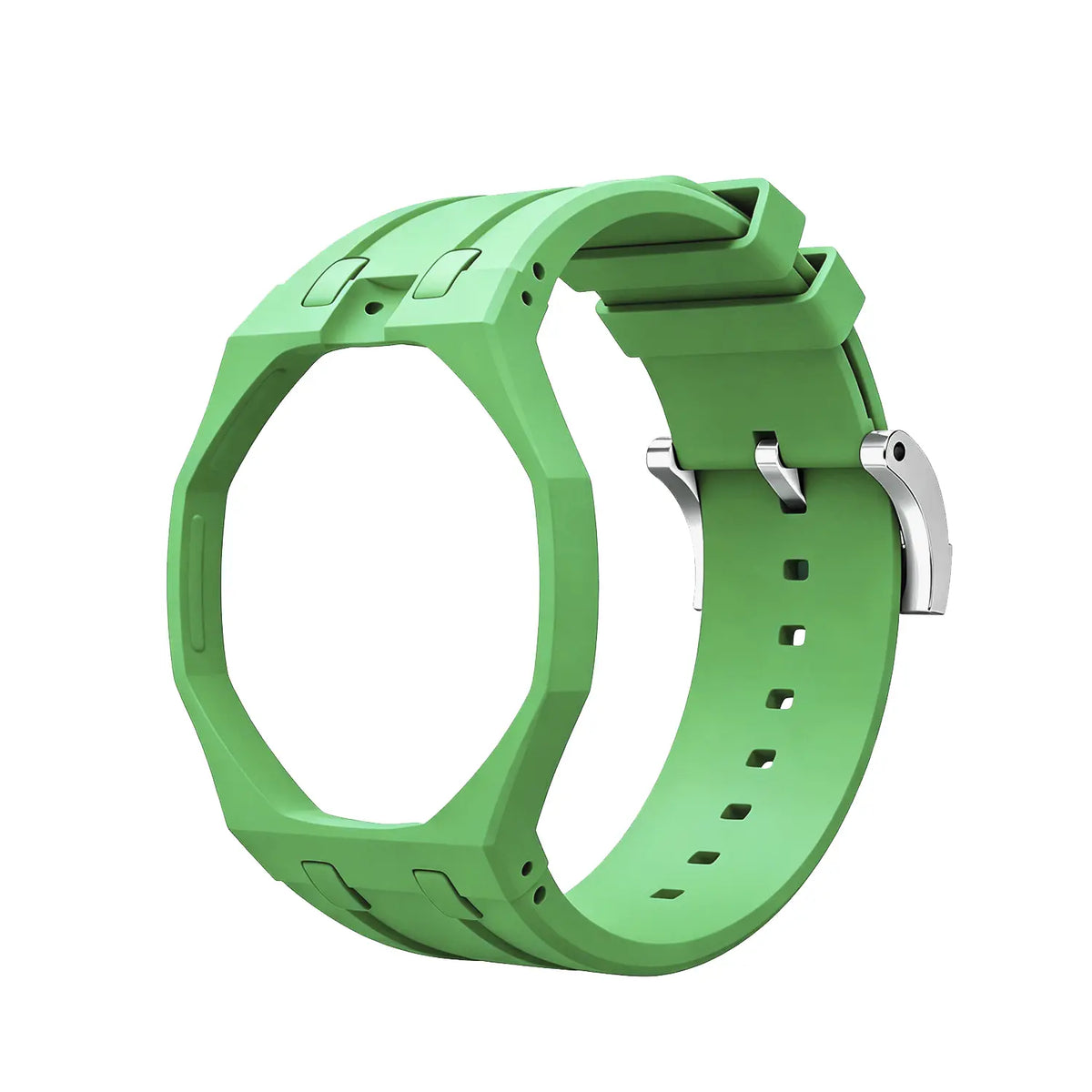 Swatch Royal Pop Silikon Armband - 12 Uhr (Dunkelgrün)