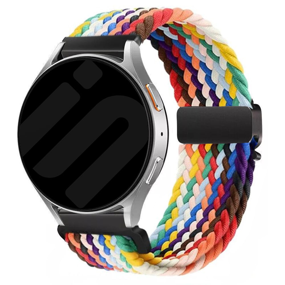 Garmin Forerunner 255s Geflochtenes Armband mit P-Schließe (Regenbogen)