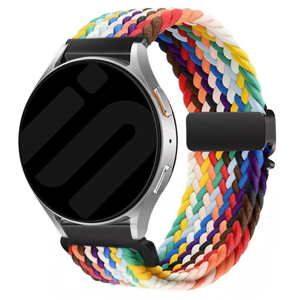 Withings Steel HR - 36mm geflochtenes Band mit P-Schnalle (Regenbogen)