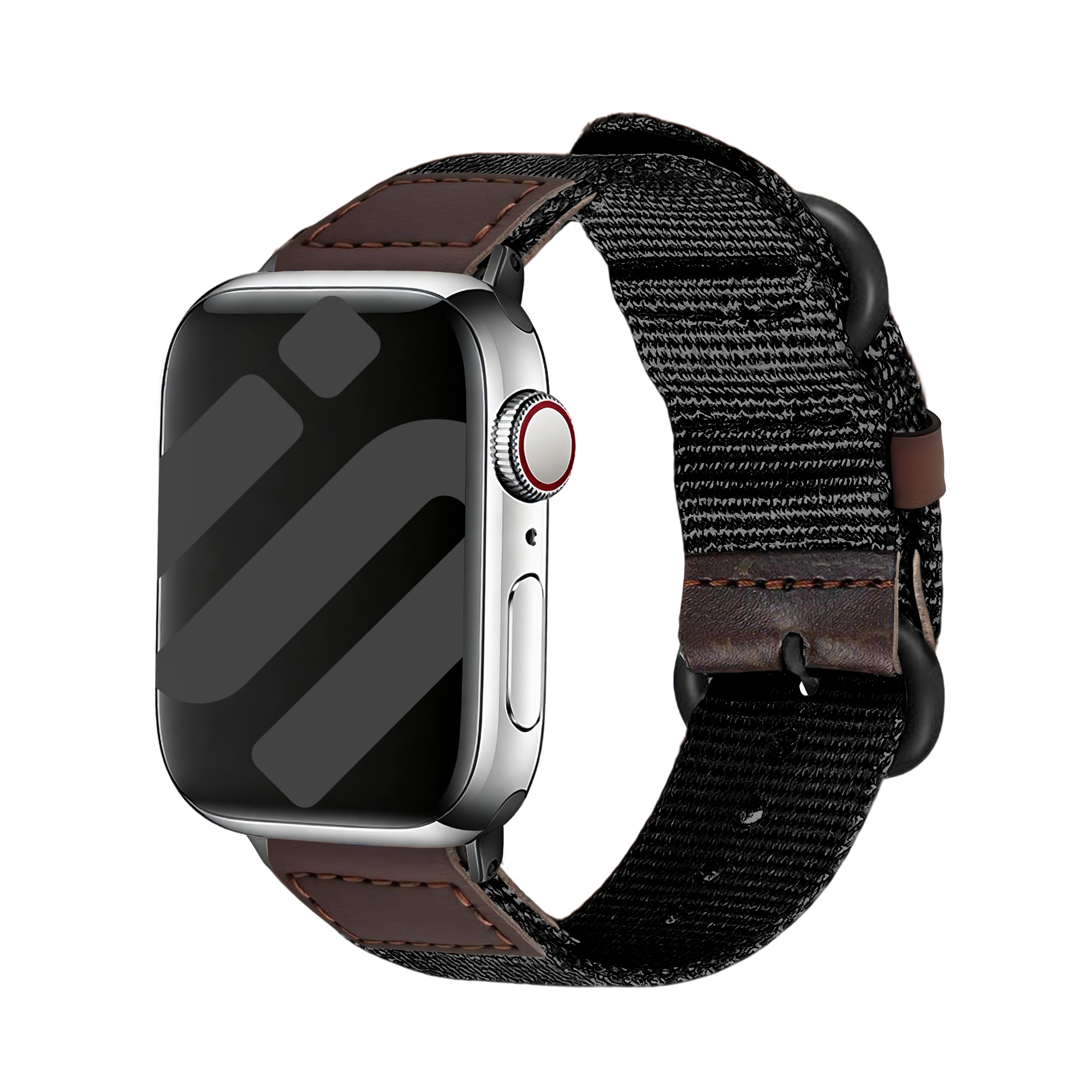 Apple Watch Canvas Armband (Schwarz)