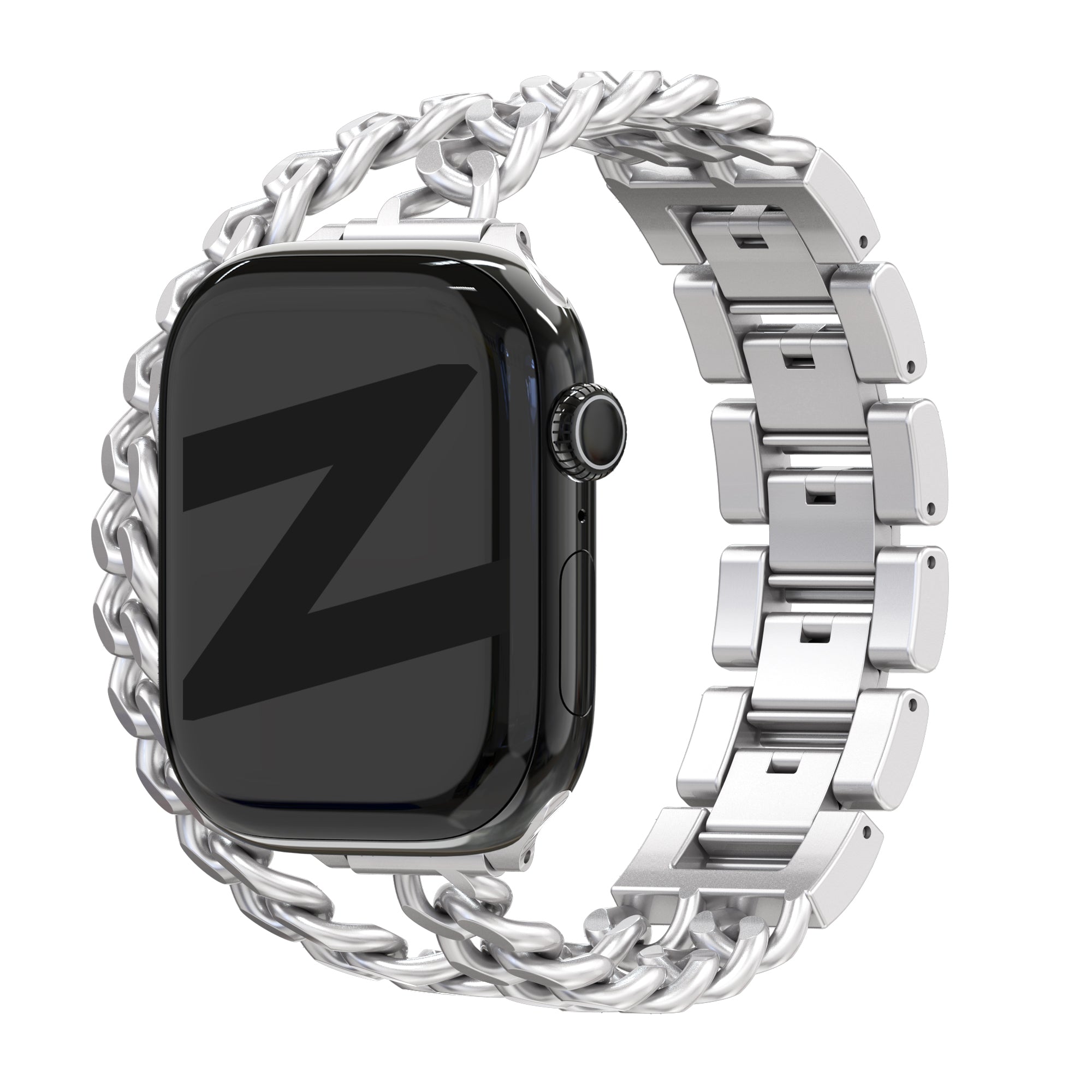 Bandz Apple Watch Steel Strap 'Double Tour' (Starlight)