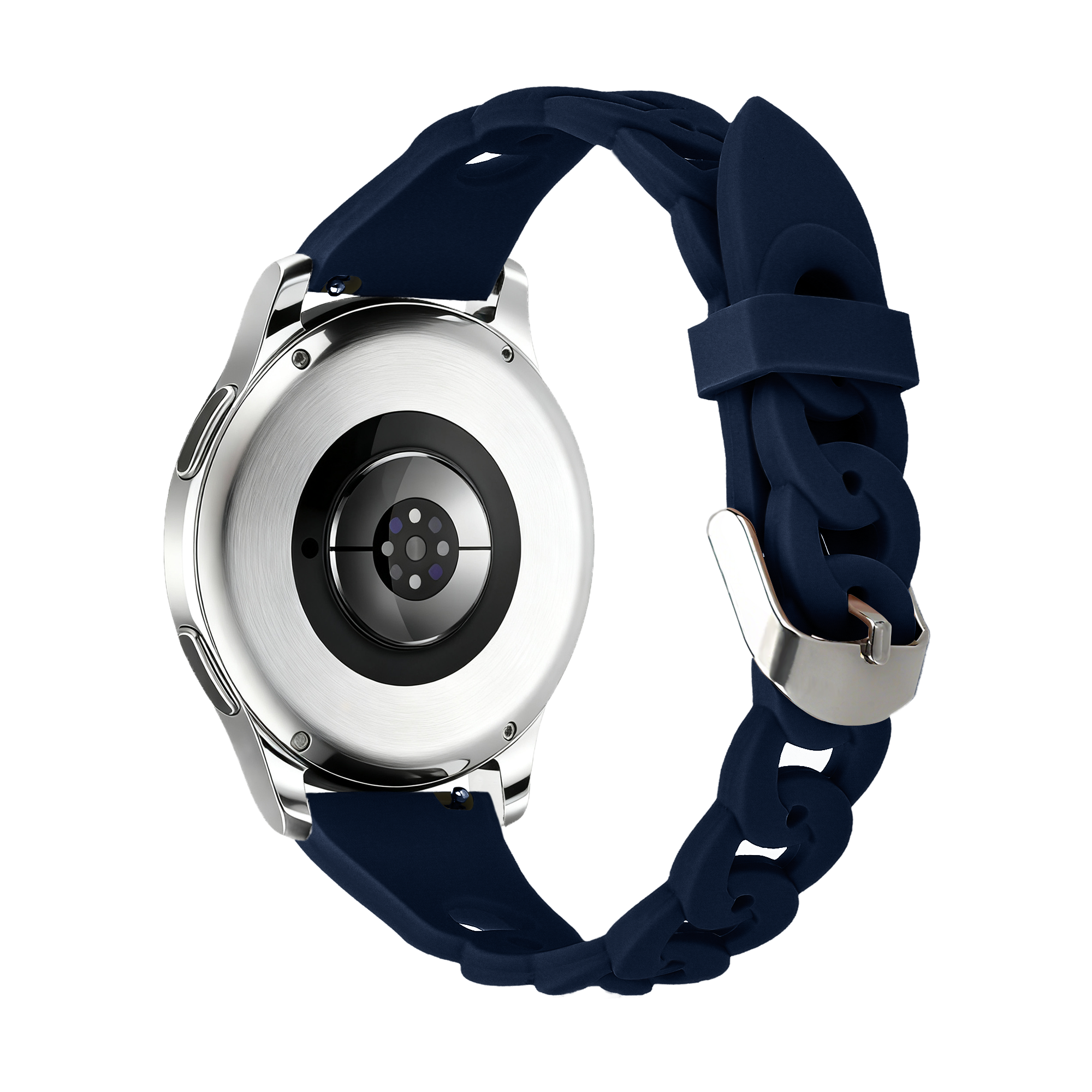 Bandz Amazfit GTS 3 Silikonarmband 'Chains' (Dunkelblau)